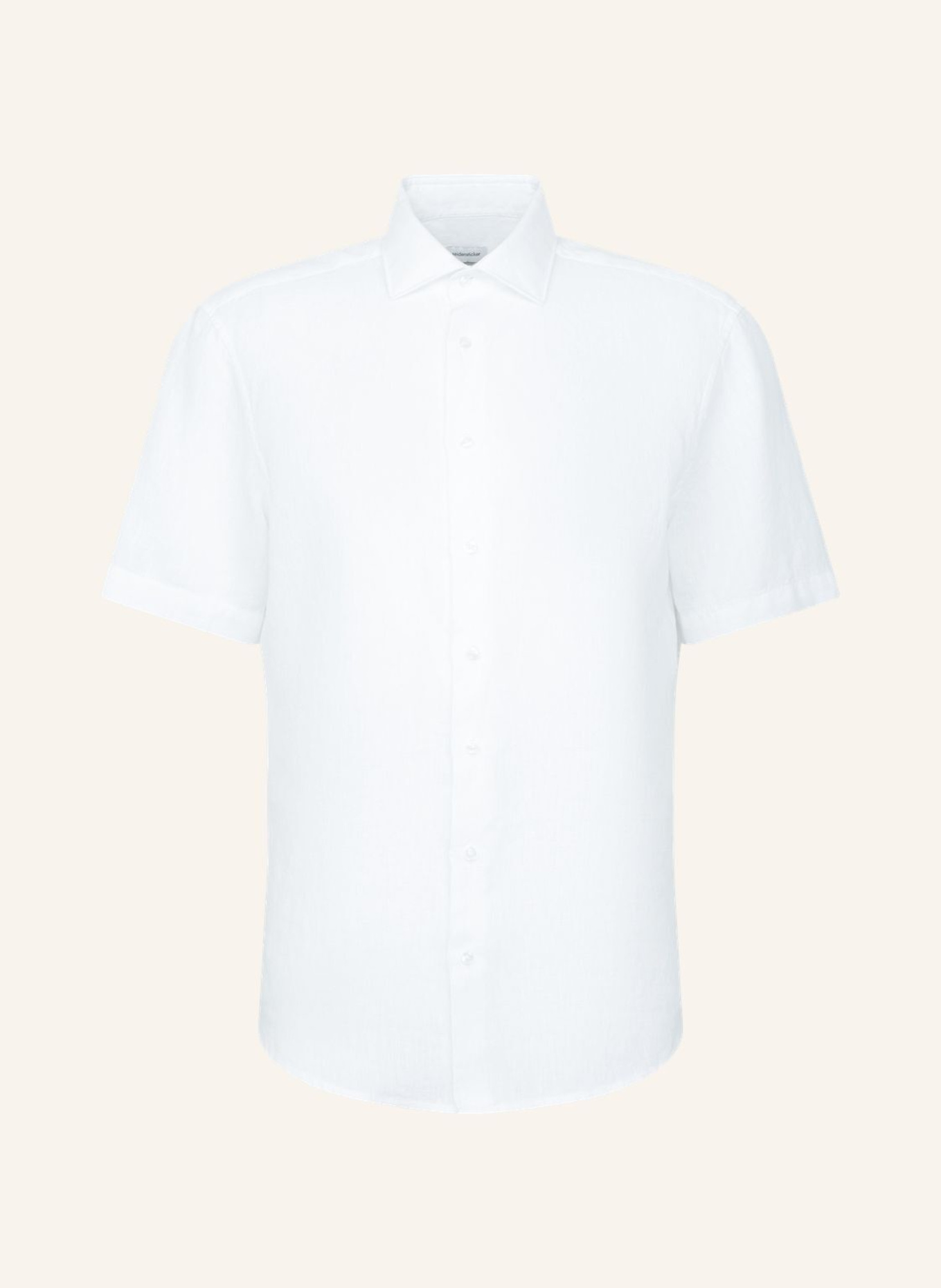 seidensticker Regular-Fit Linen Shirt: WHITE