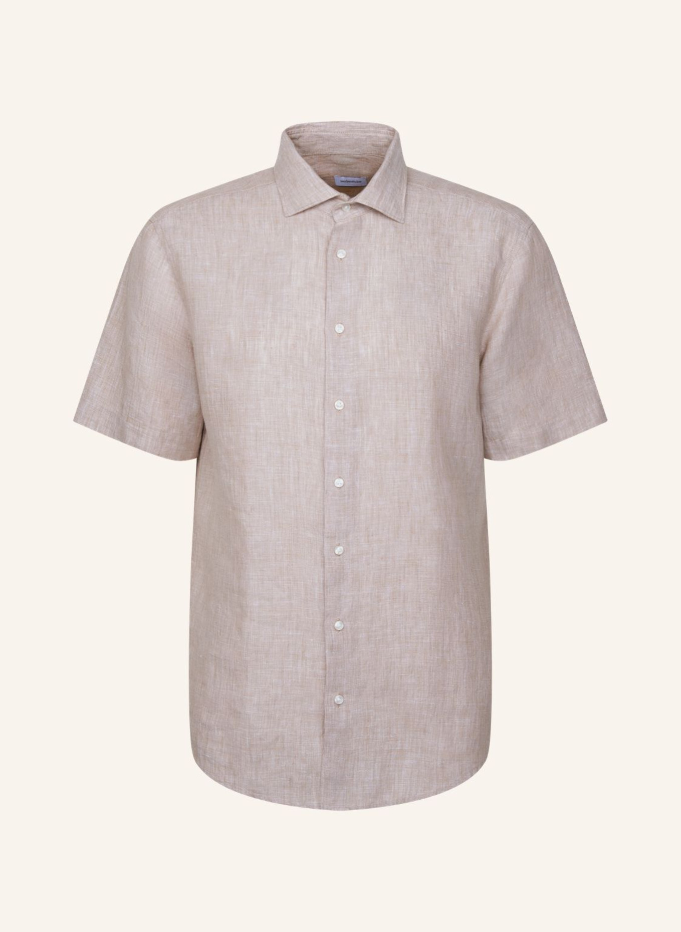 seidensticker Regular-Fit Linen Shirt: BEIGE