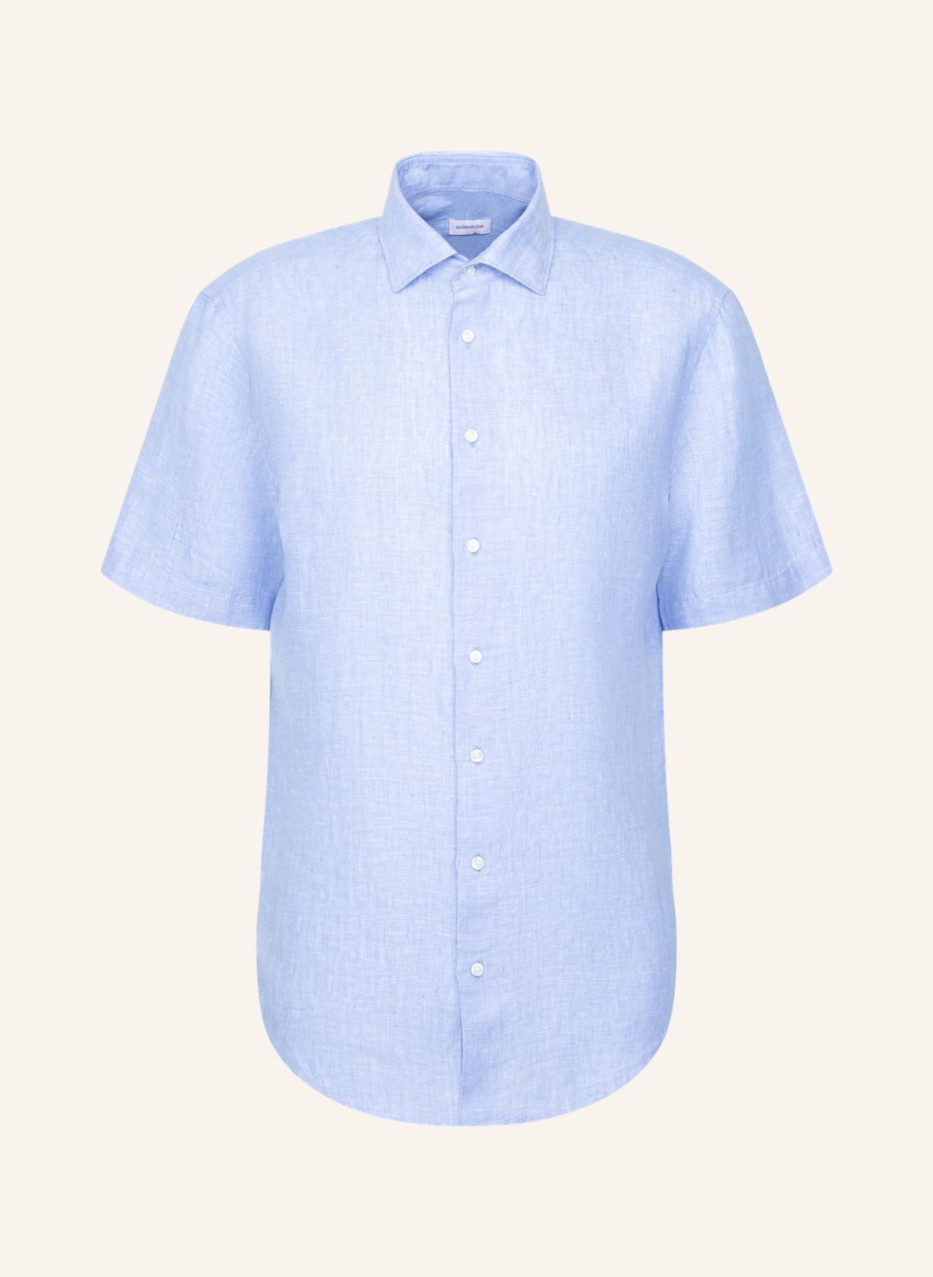 seidensticker Regular-Fit Linen Shirt: BLUE