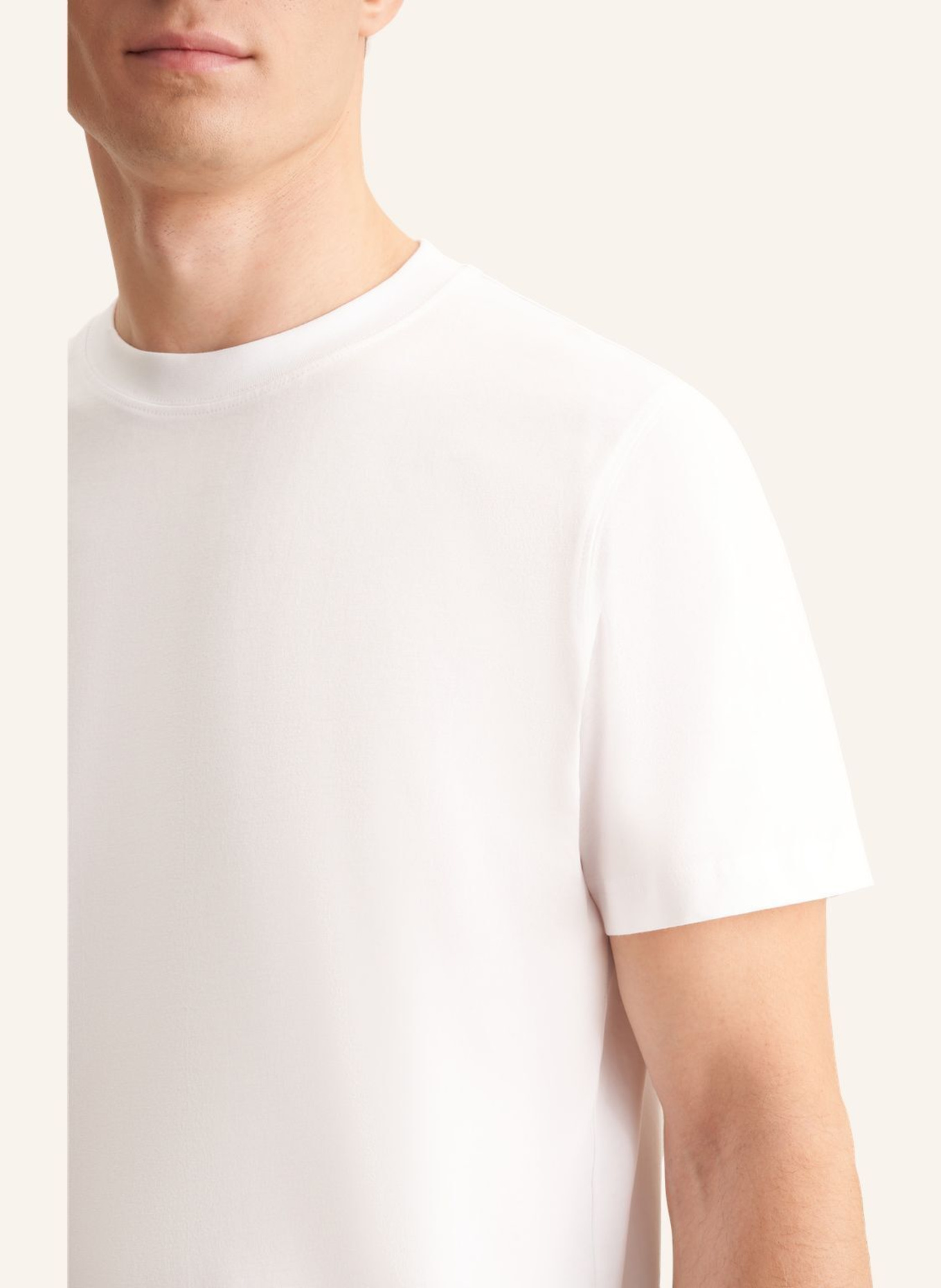 seidensticker T-shirt met normale pasvorm: WIT