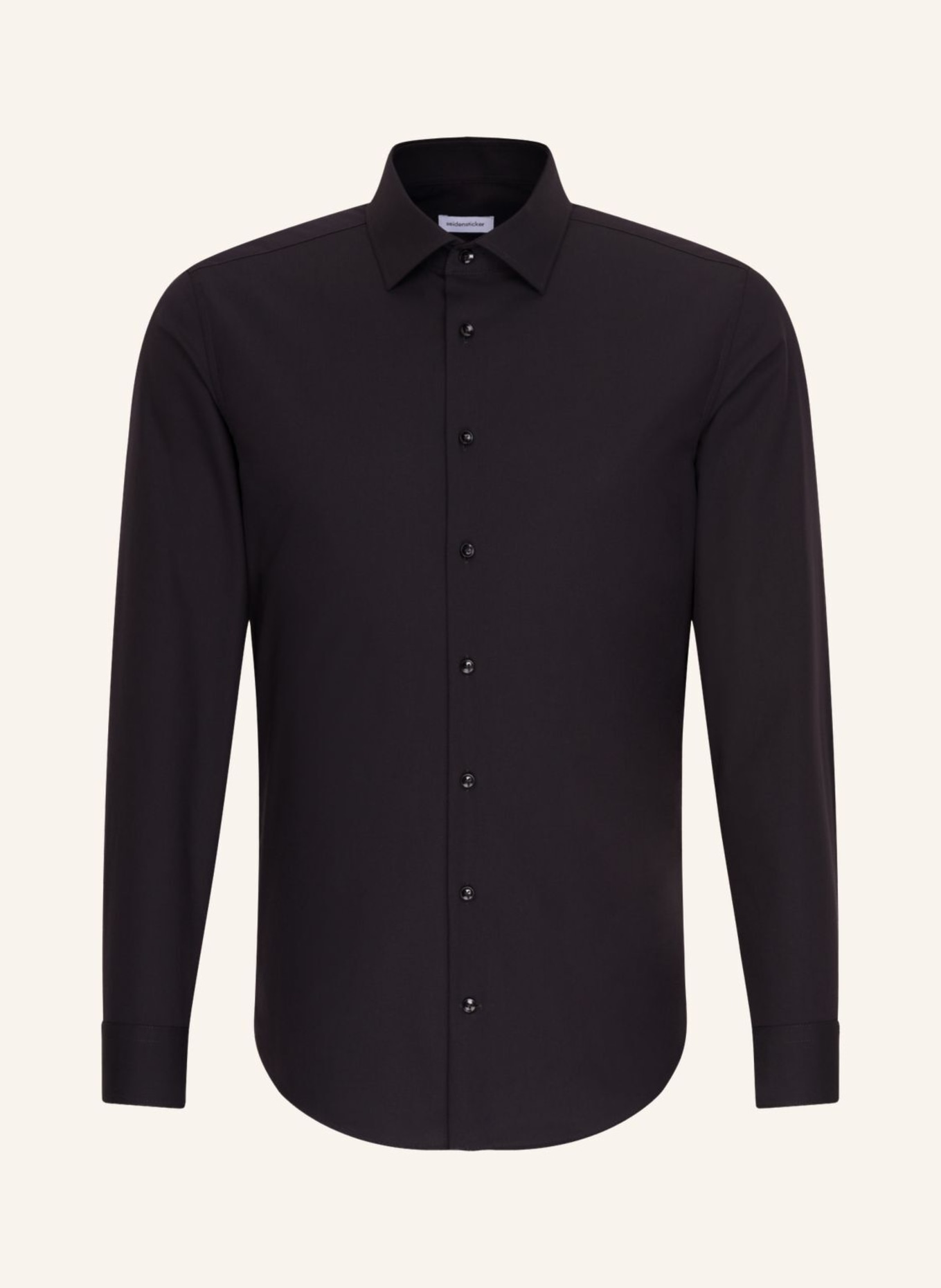 seidensticker Slim-Fit Business Shirt: BLACK