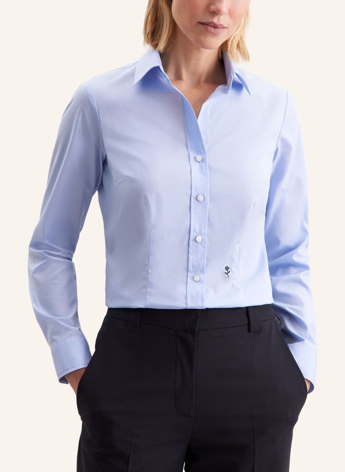seidensticker Hemdbluse: HELLBLAU