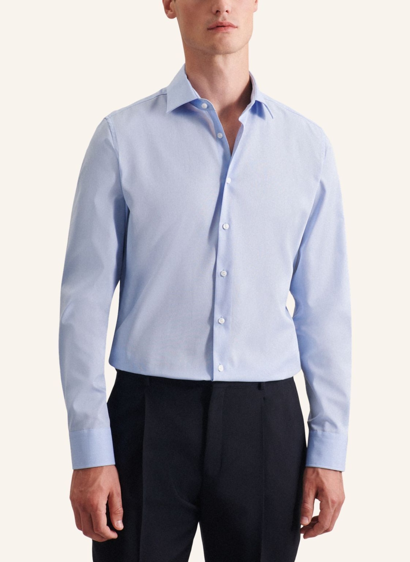seidensticker Slim-Fit Business Shirt: LIGHT BLUE