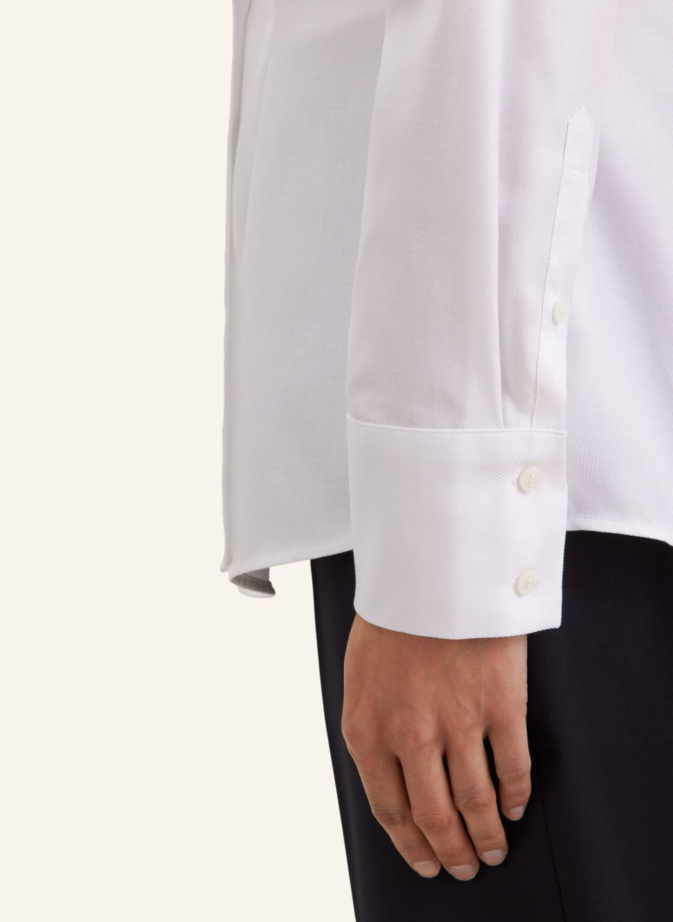 seidensticker Kelchkragenbluse: WEISS