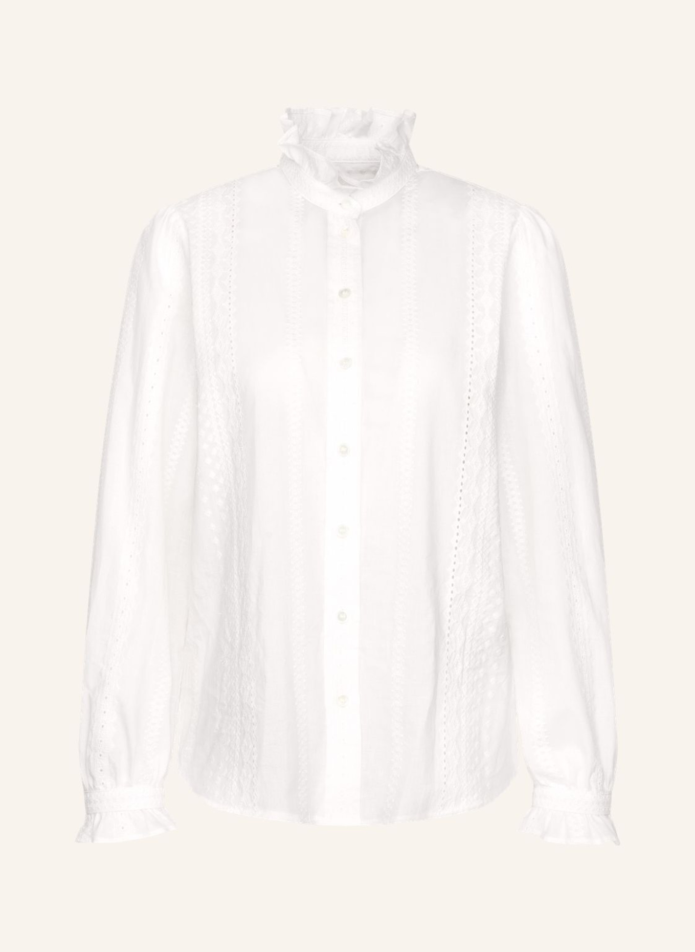 seidensticker Blouse met ruches: WIT