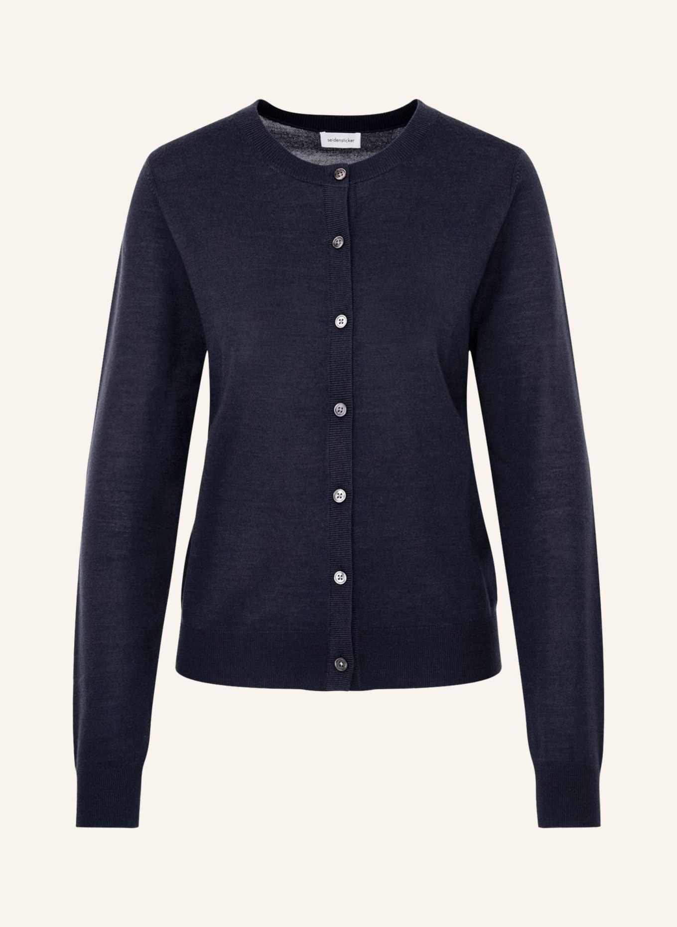 seidensticker , Strick-Jacke, Cardigan: DUNKELBLAU