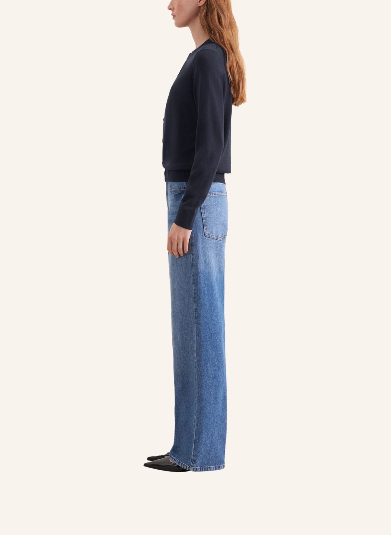 seidensticker , Strick-Jacke, Cardigan: DUNKELBLAU