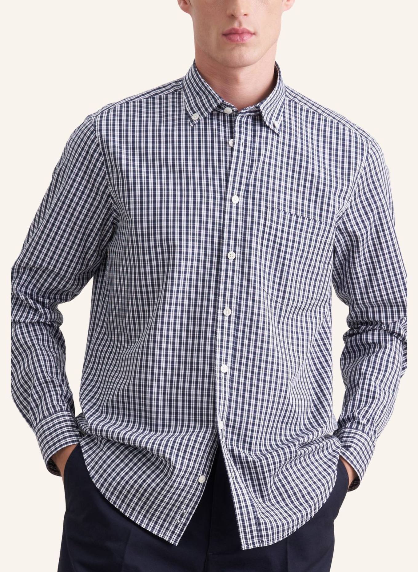 seidensticker Casual overhemd met normale pasvorm: DONKERBLAUW