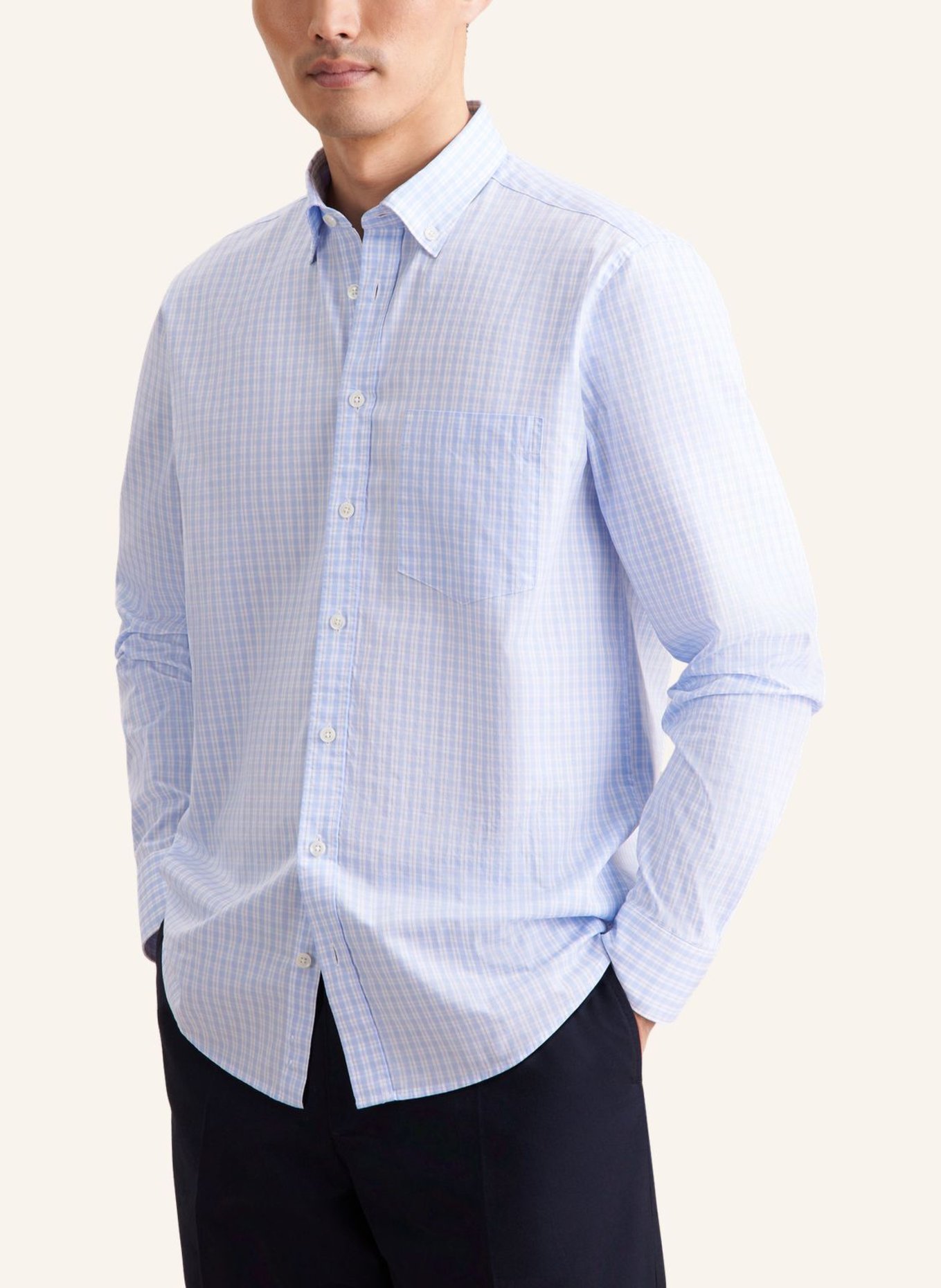 seidensticker Casual Shirt, Regular Fit: LIGHT BLUE