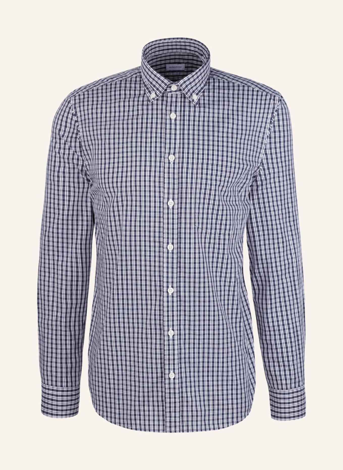 seidensticker Casual overhemd met normale pasvorm: DONKERBLAUW