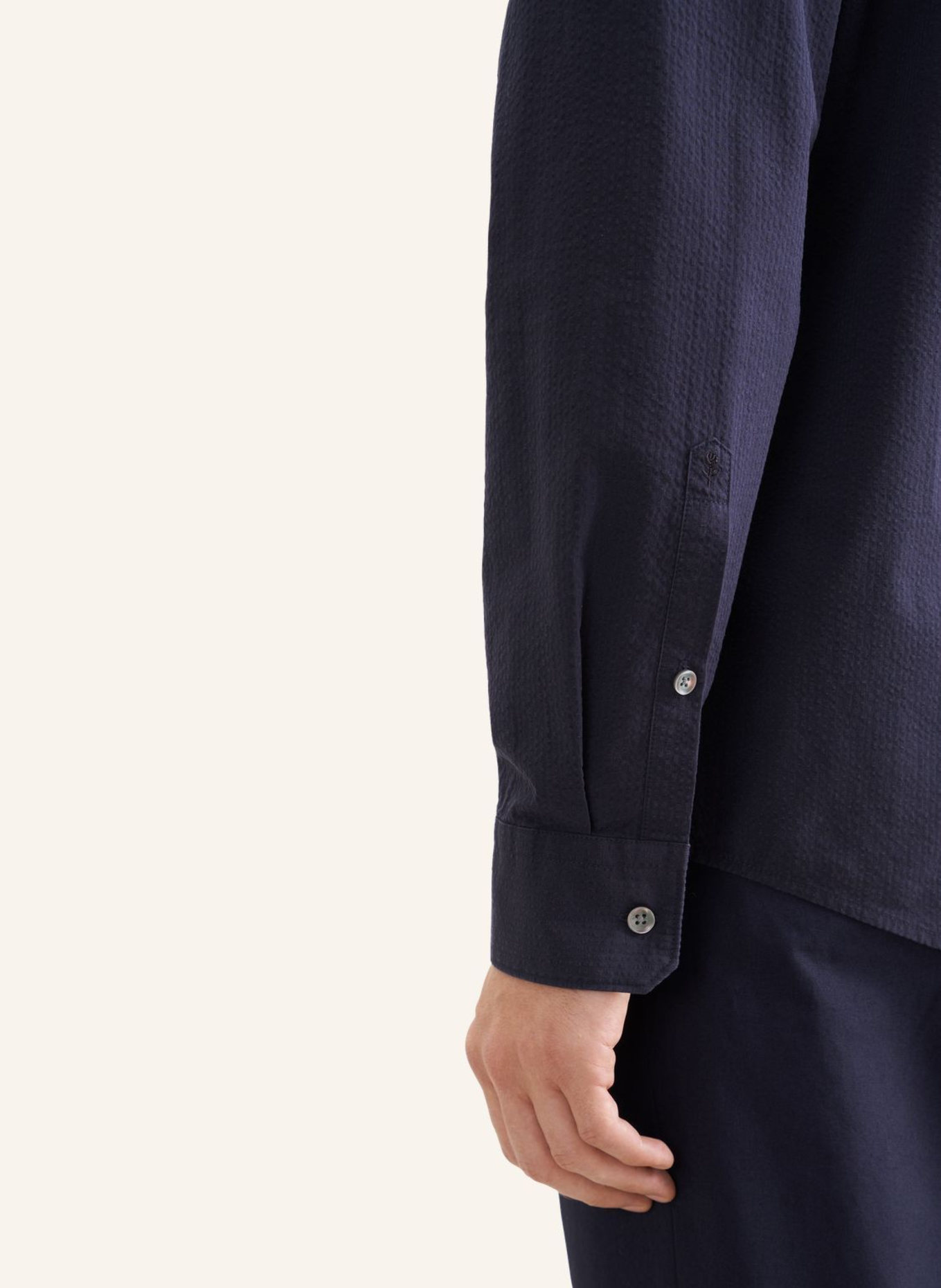 seidensticker Casual overhemd met normale pasvorm: DONKERBLAUW