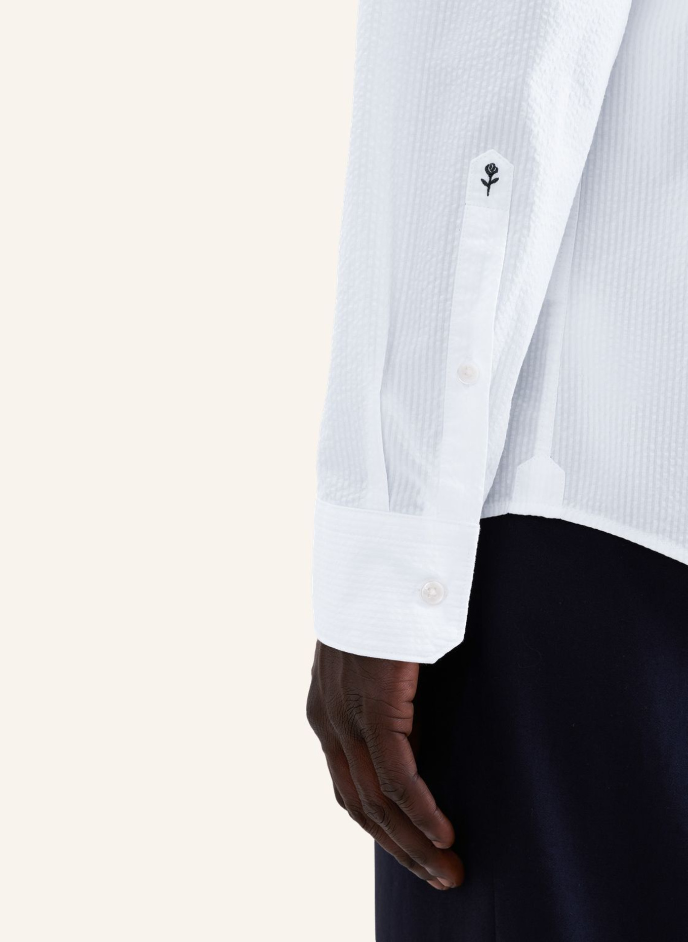 seidensticker Casual Shirt, Regular Fit: WHITE