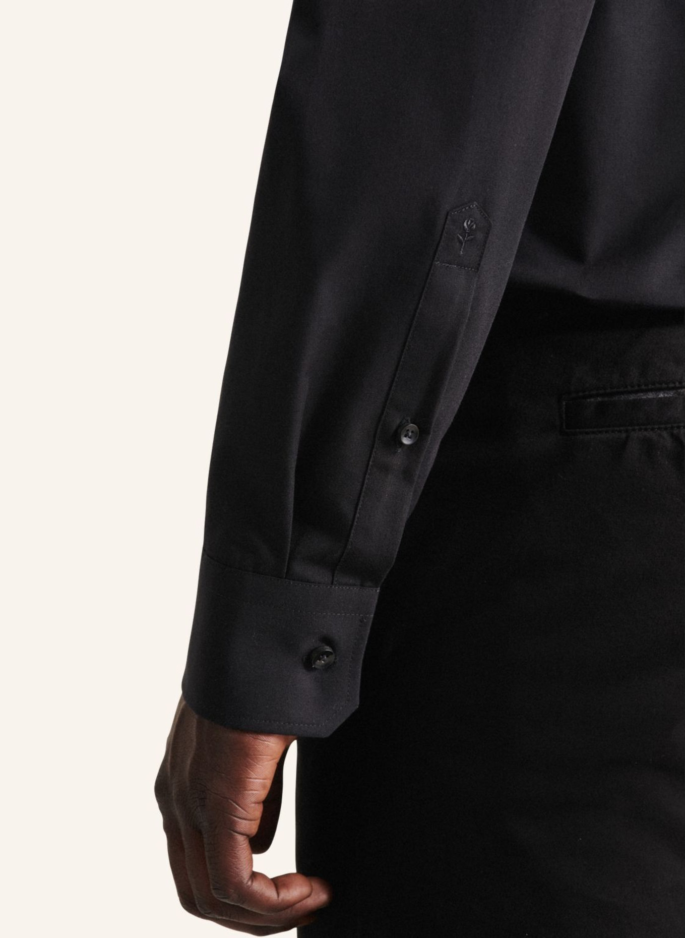 seidensticker Zakelijk overhemd, slim fit: ZWART