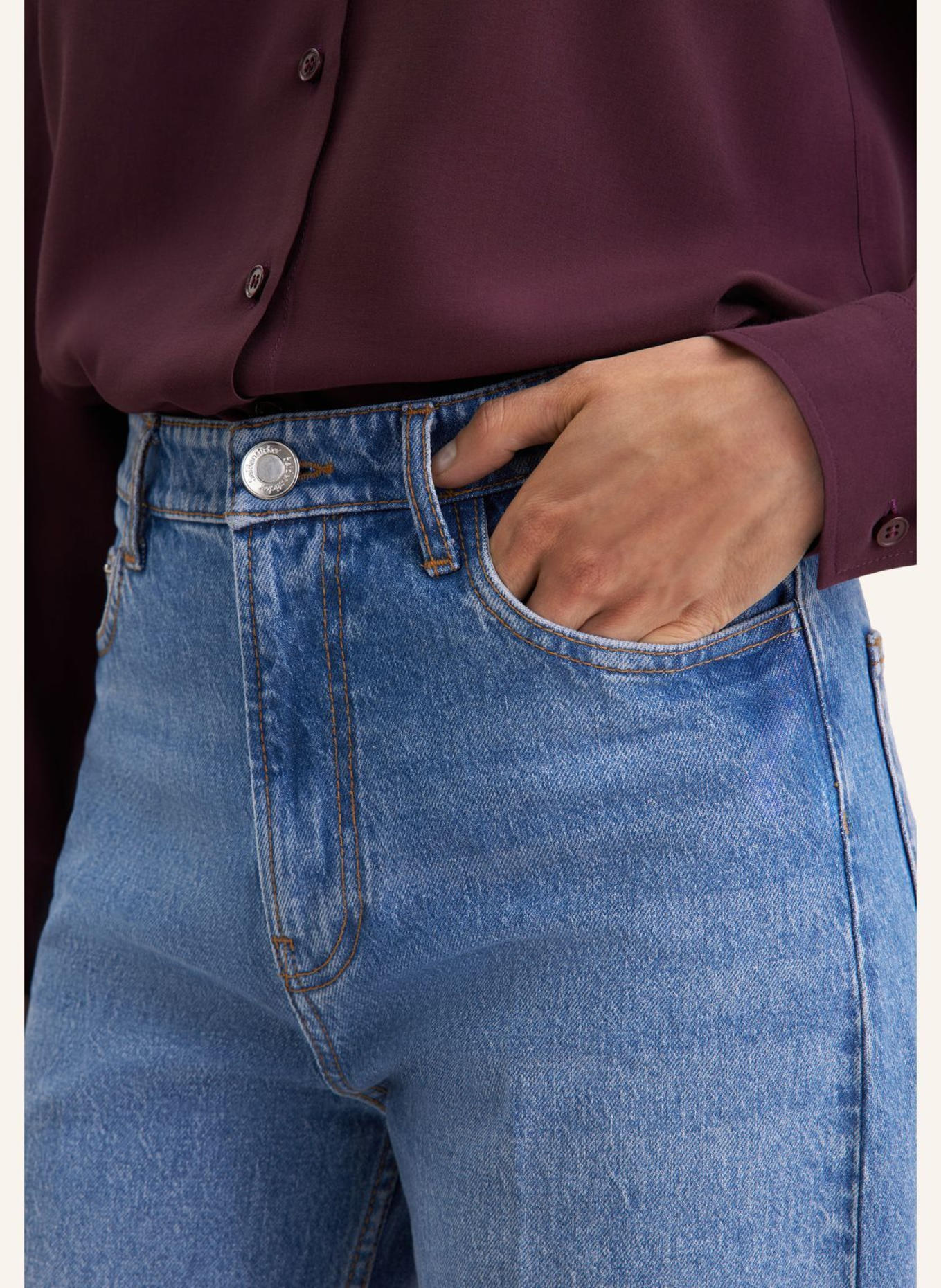 seidensticker 5-Pocket Denim: BLAU