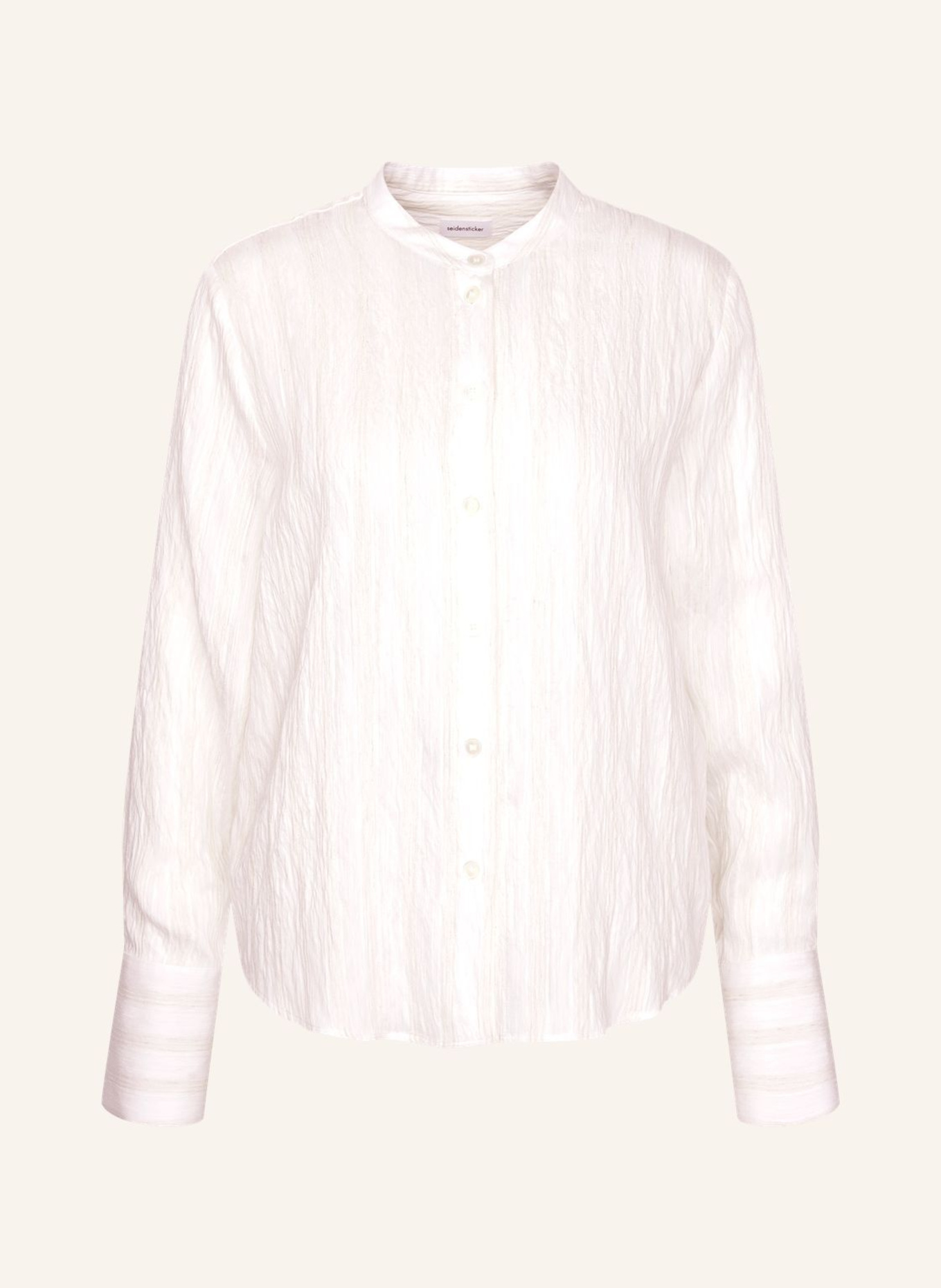 seidensticker Blouse met opstaande kraag: WIT