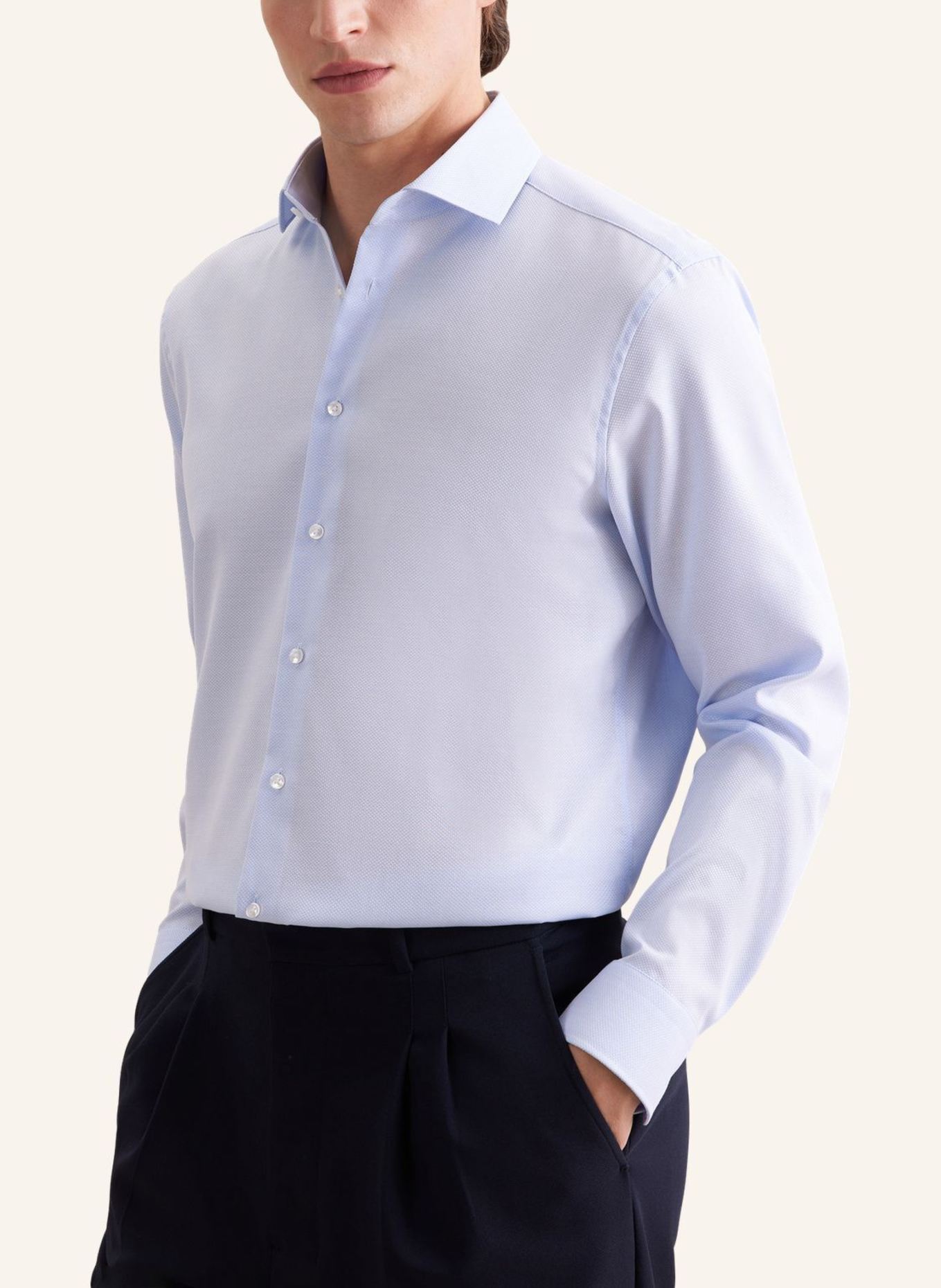 seidensticker Regular-Fit Business Shirt: BLUE