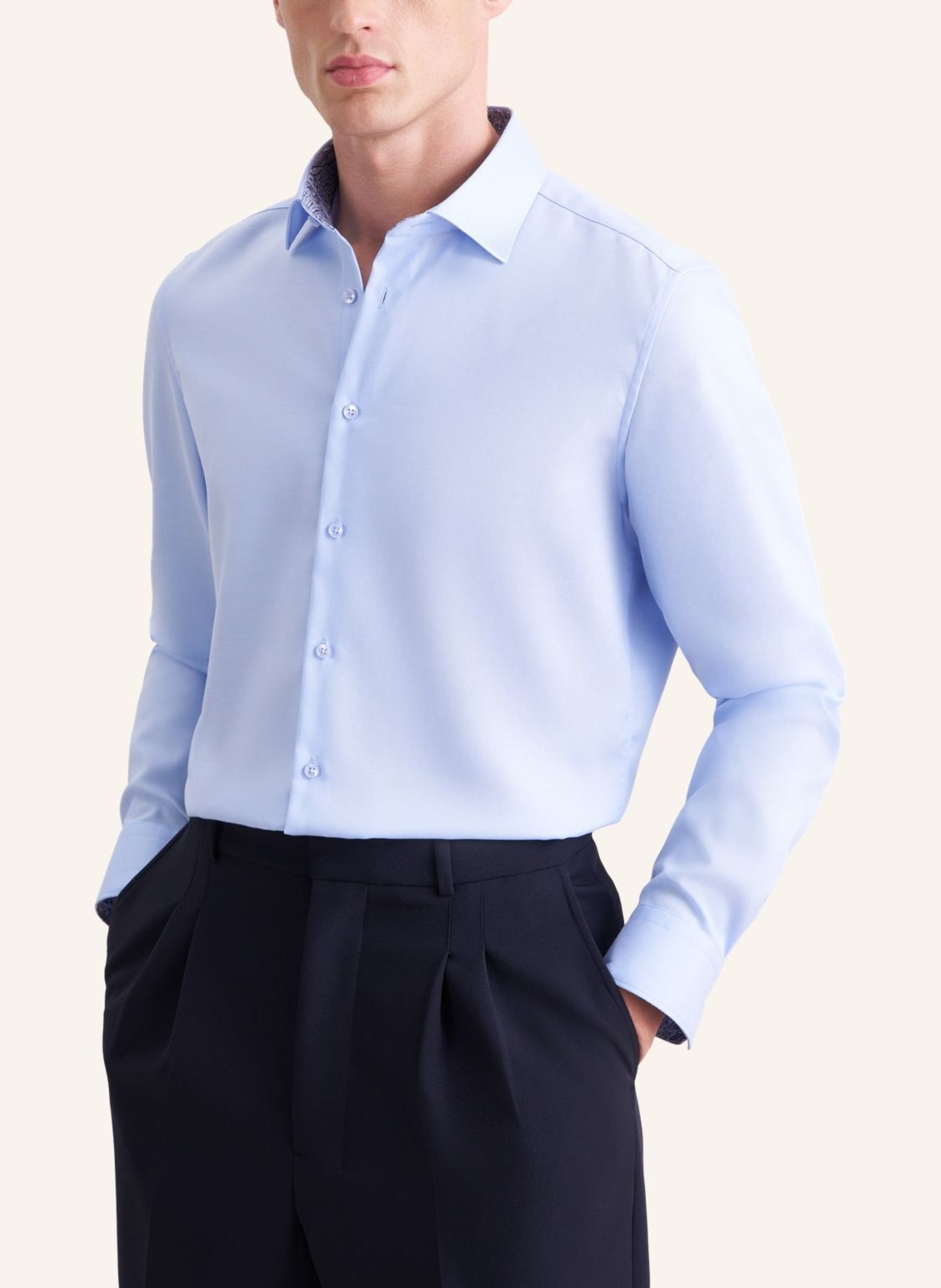 seidensticker Slim-Fit Business Shirt: BLUE