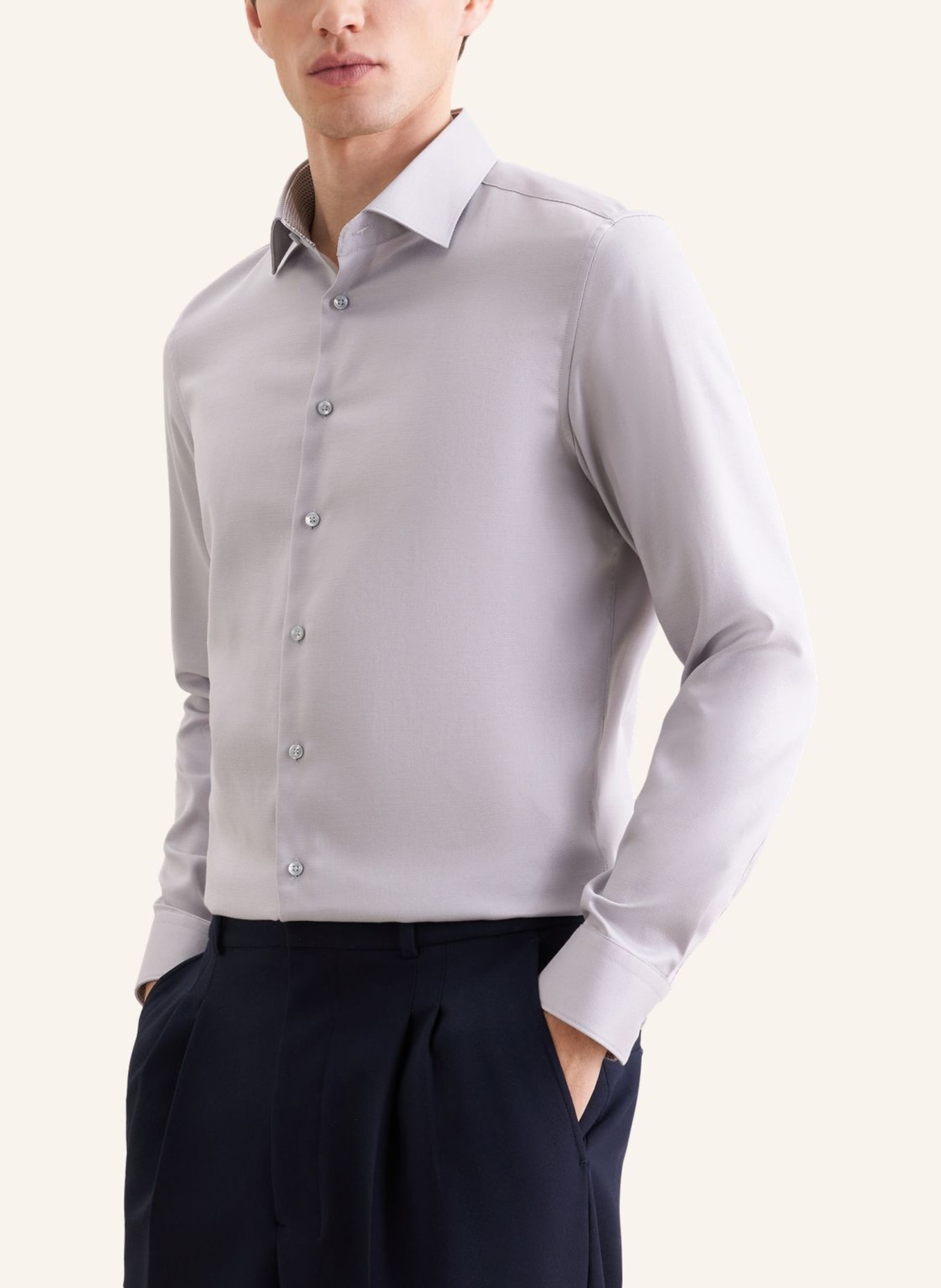 seidensticker Slim-Fit Business Shirt: GRAY