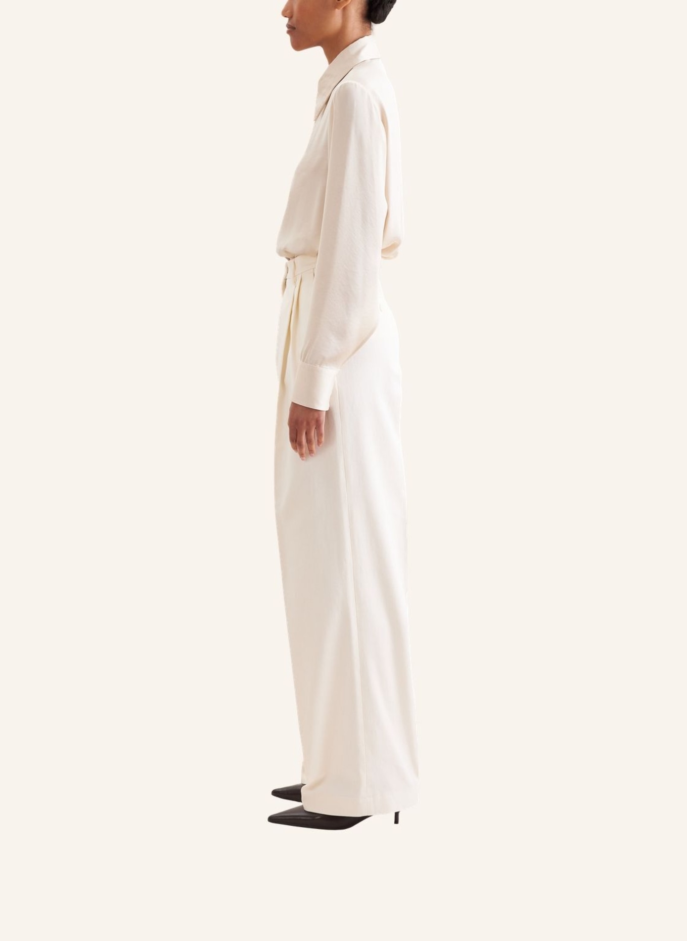 seidensticker stoffen broek: WIT
