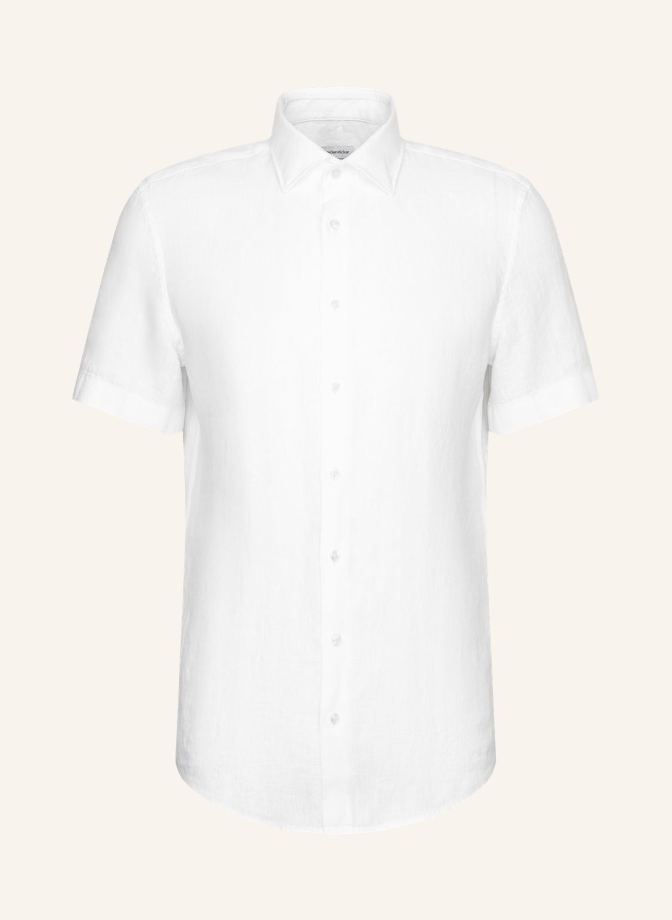 seidensticker Linen Shirt, Shaped Fit: WHITE