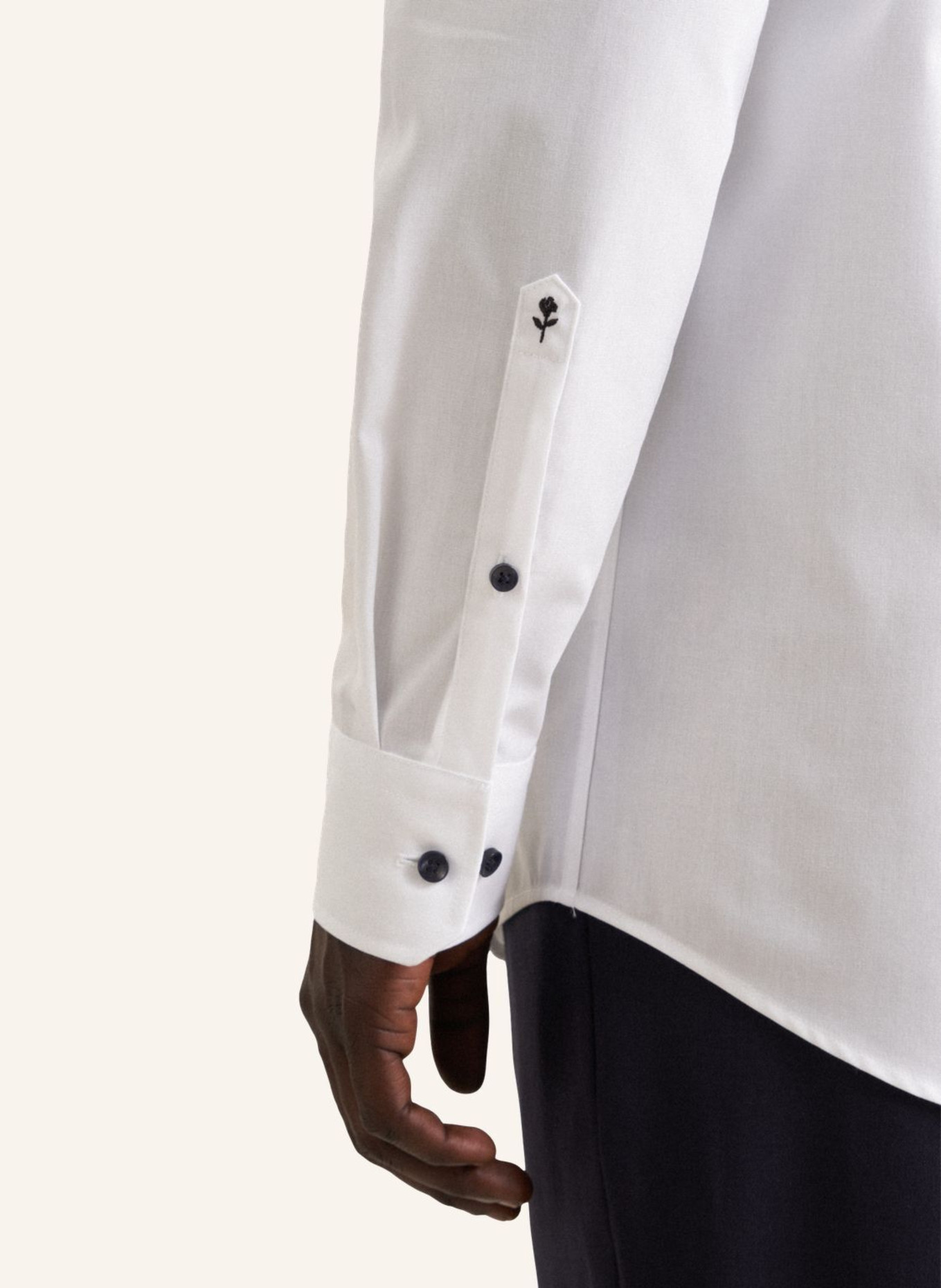 seidensticker , Regular-Fit Business Shirt: WHITE