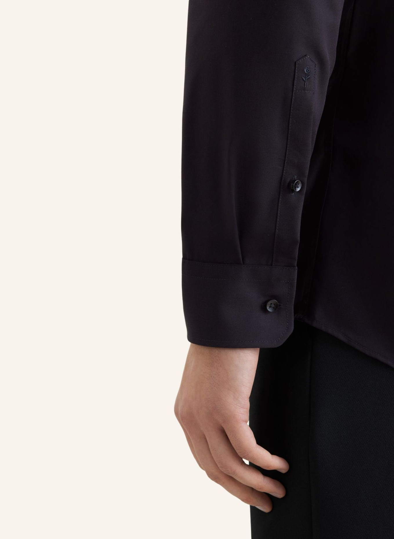 seidensticker , Regular-Fit Business Shirt: BLACK