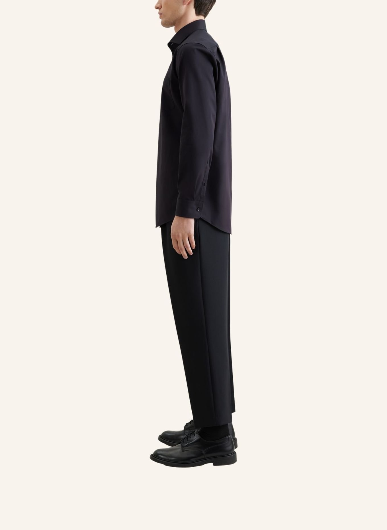 seidensticker , Regular-Fit Business Shirt: BLACK