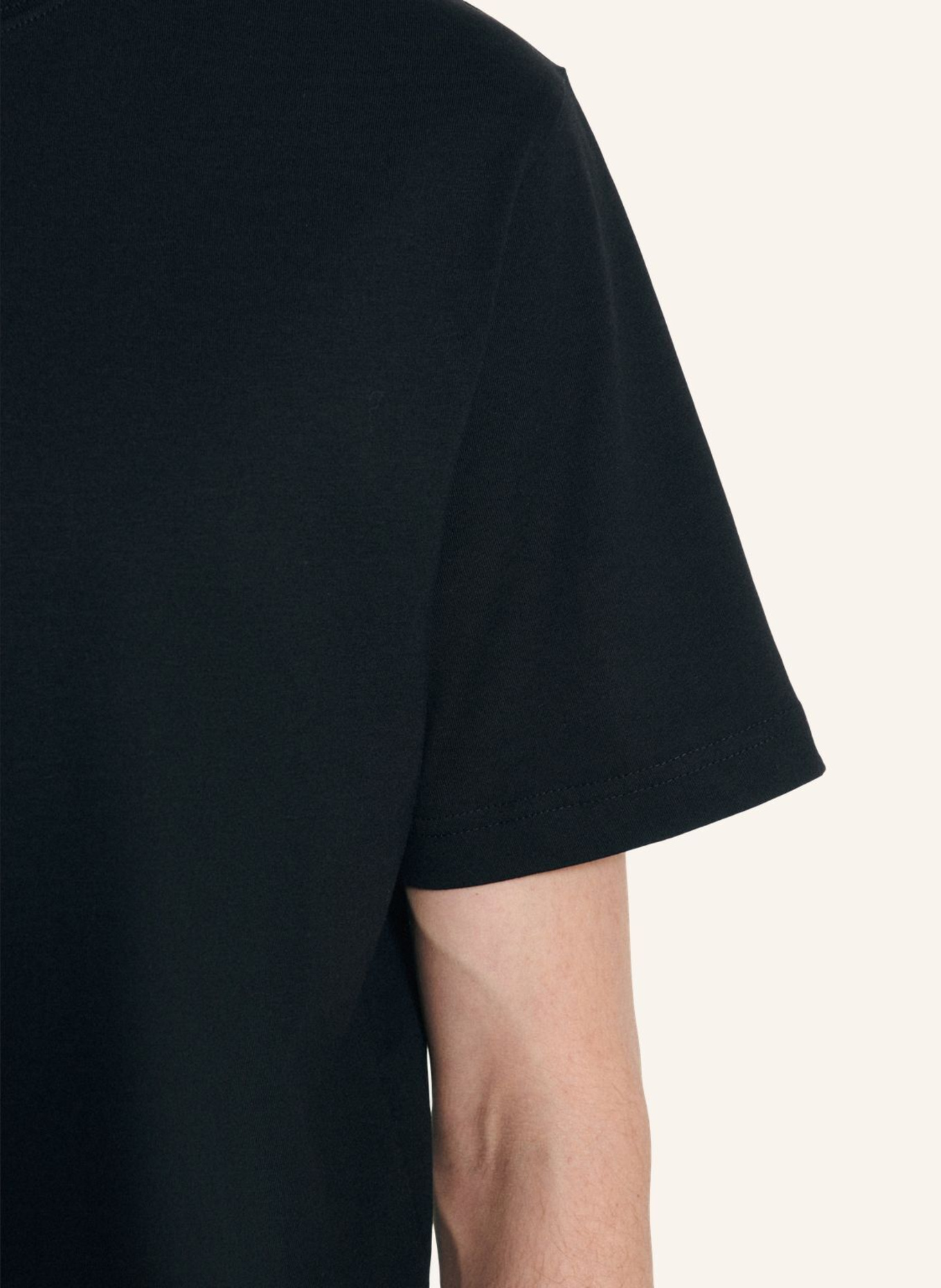 studio seidensticker Regular-Fit T-Shirt: BLACK