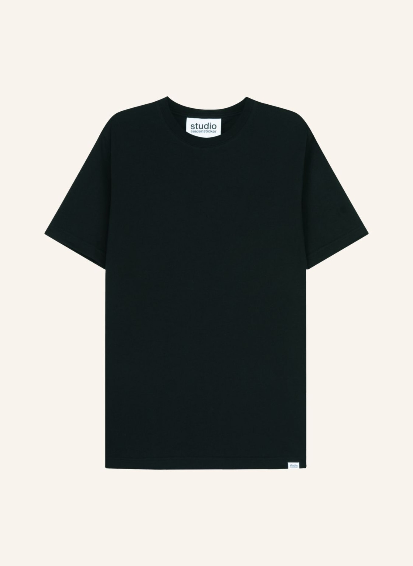 studio seidensticker Regular-Fit T-Shirt: BLACK