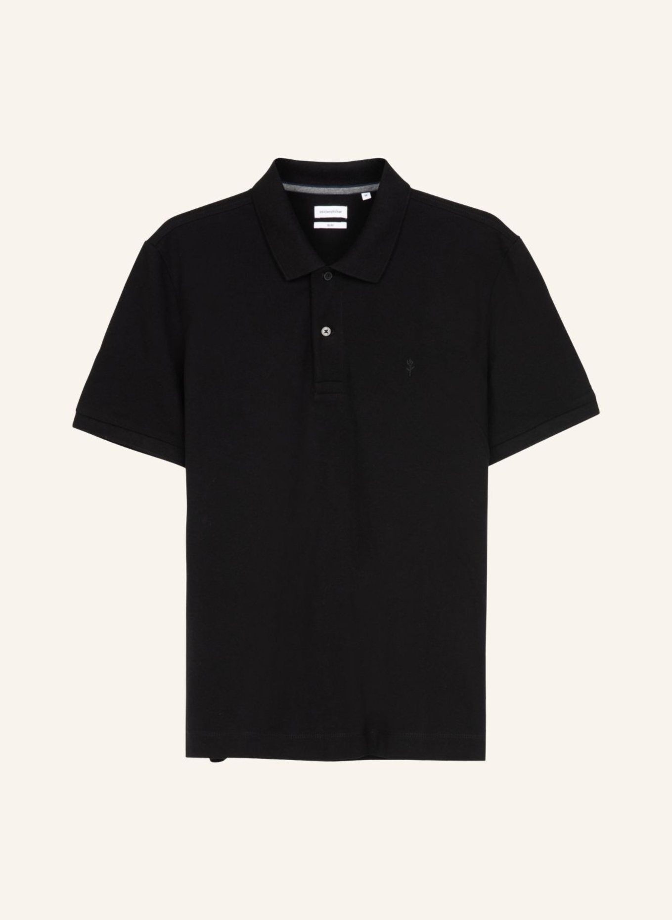 seidensticker Poloshirt, Polo Slim Fit: ZWART