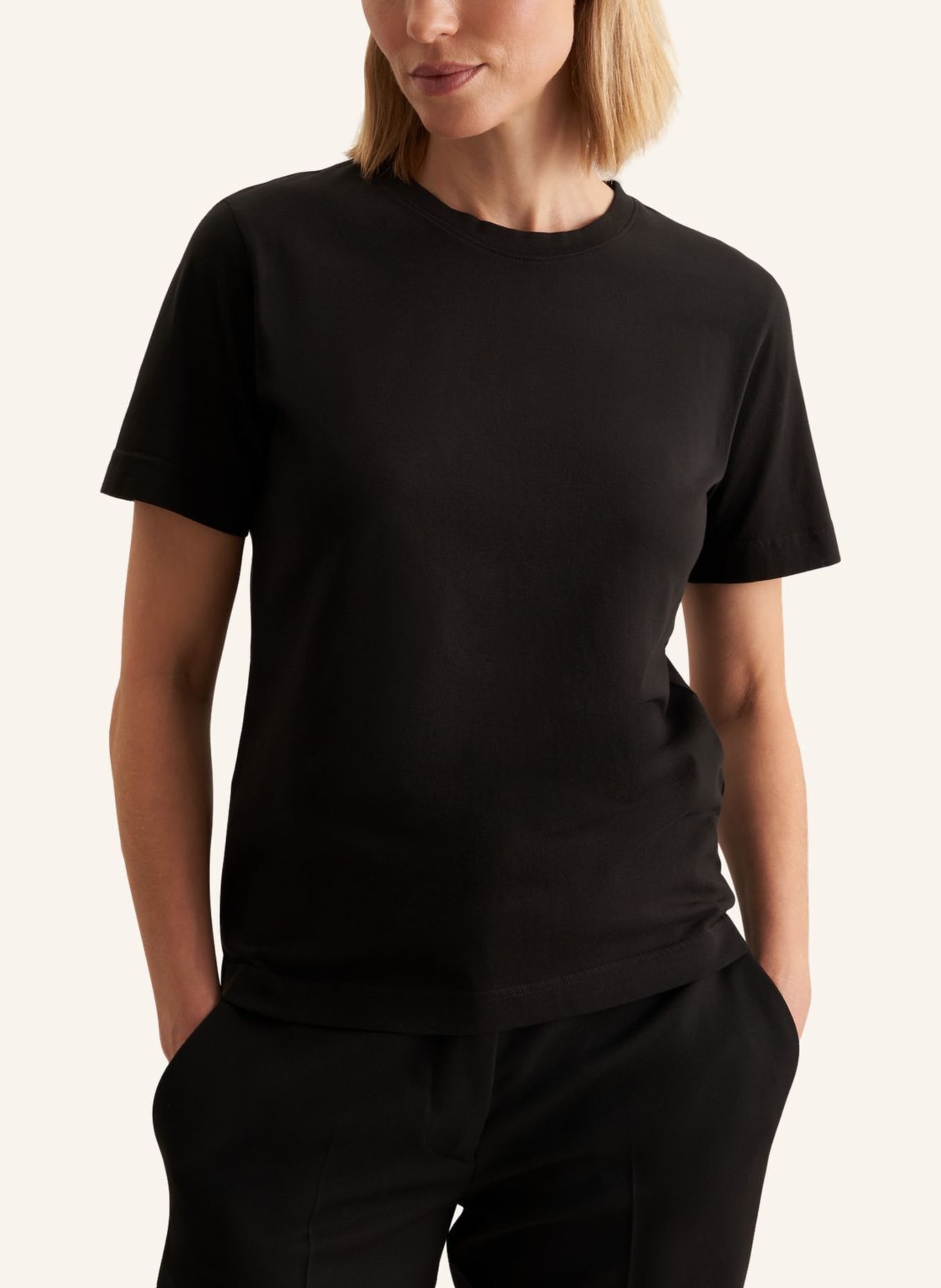 seidensticker T-Shirt: SCHWARZ