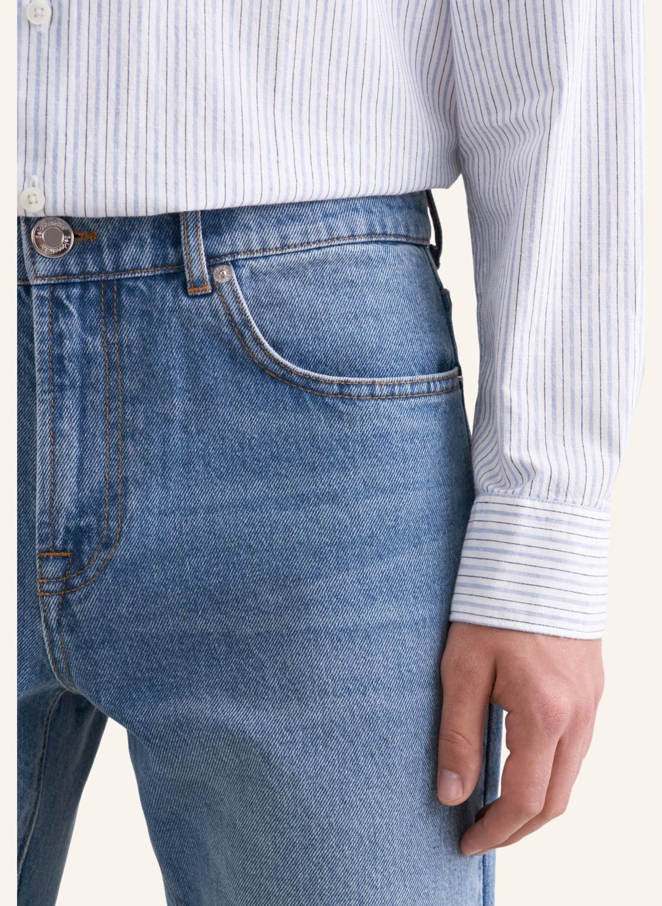 seidensticker 5-pocket denim met normale pasvorm: BLAUW