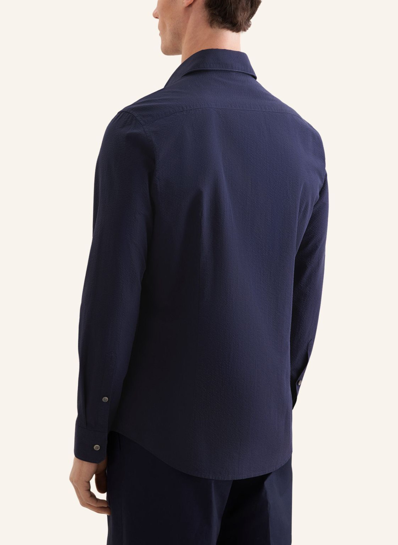seidensticker Casual Slim-Fit Shirt: DARK BLUE