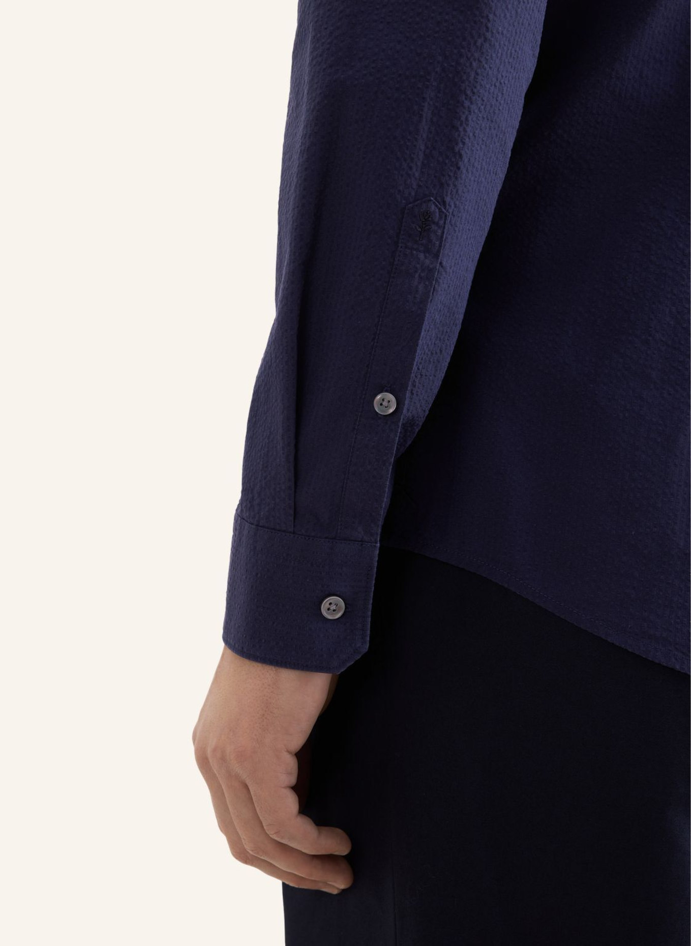 seidensticker Casual Slim-Fit Shirt: DARK BLUE
