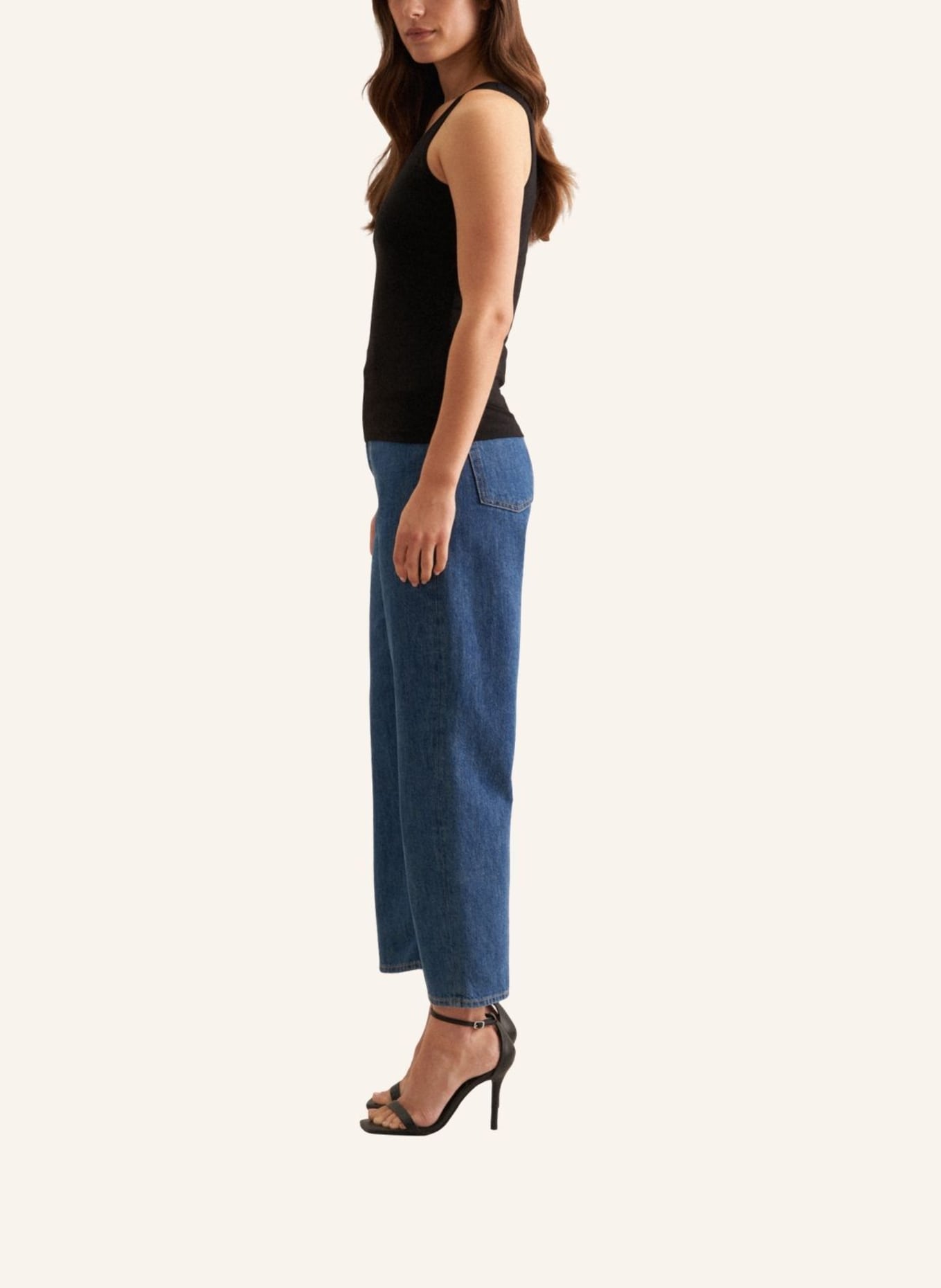 seidensticker Top, tanktop, T-shirt: ZWART
