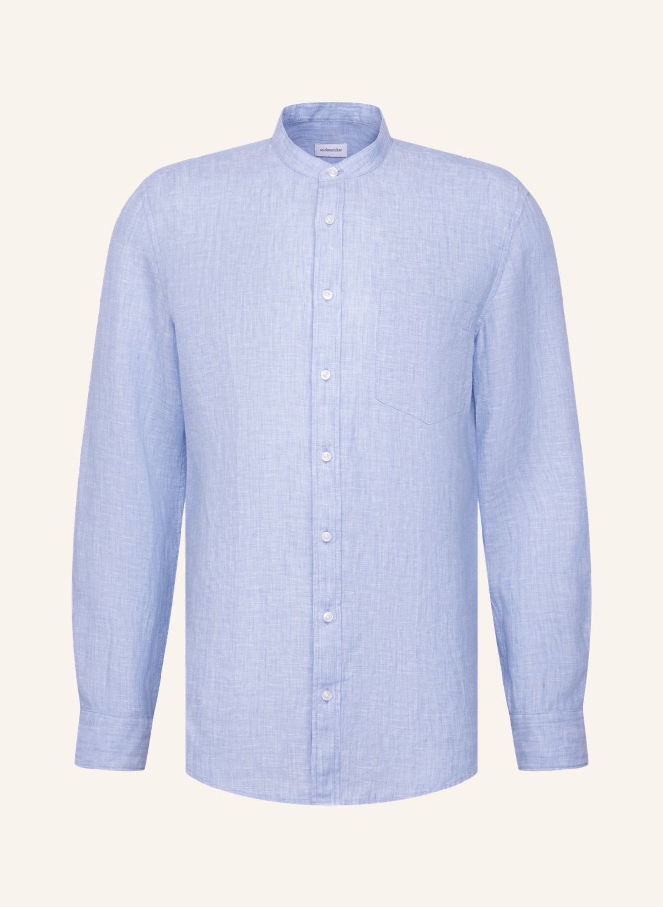 seidensticker Slim-fit linen shirt: BLUE