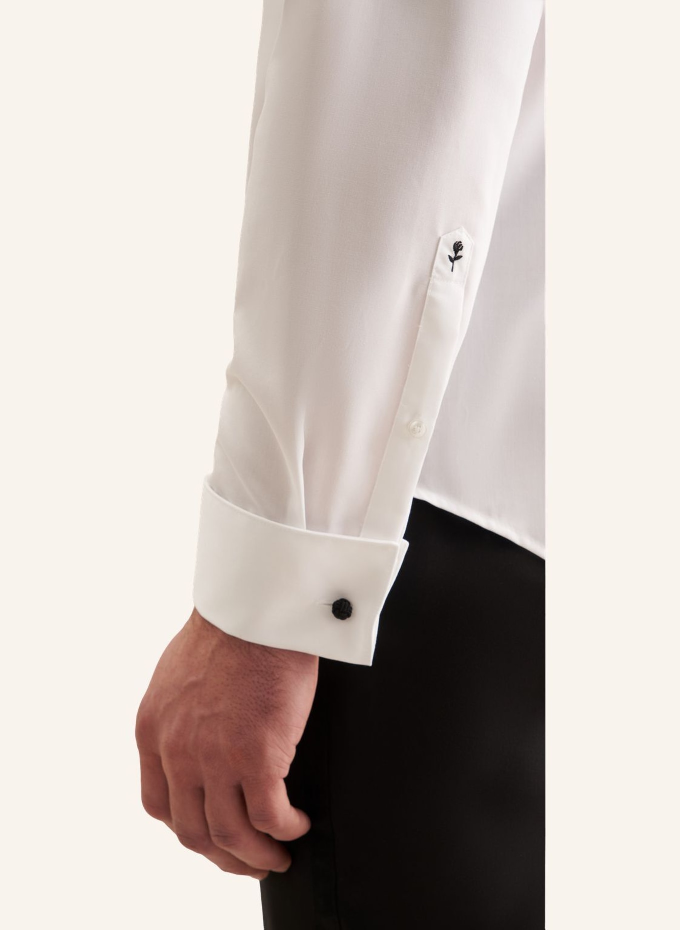 seidensticker Tuxedo Shirt, Formal, Slim Fit: WHITE