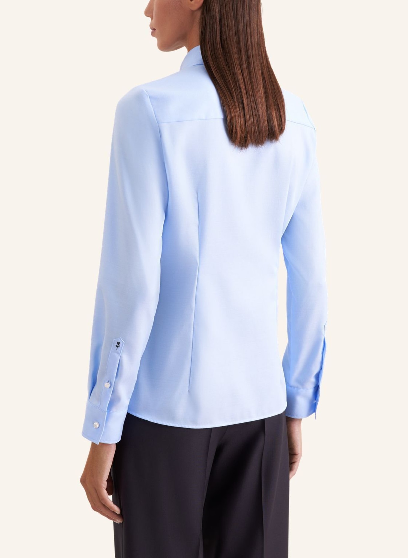 seidensticker Klassieke blouse, overhemdblouse: BLAUW