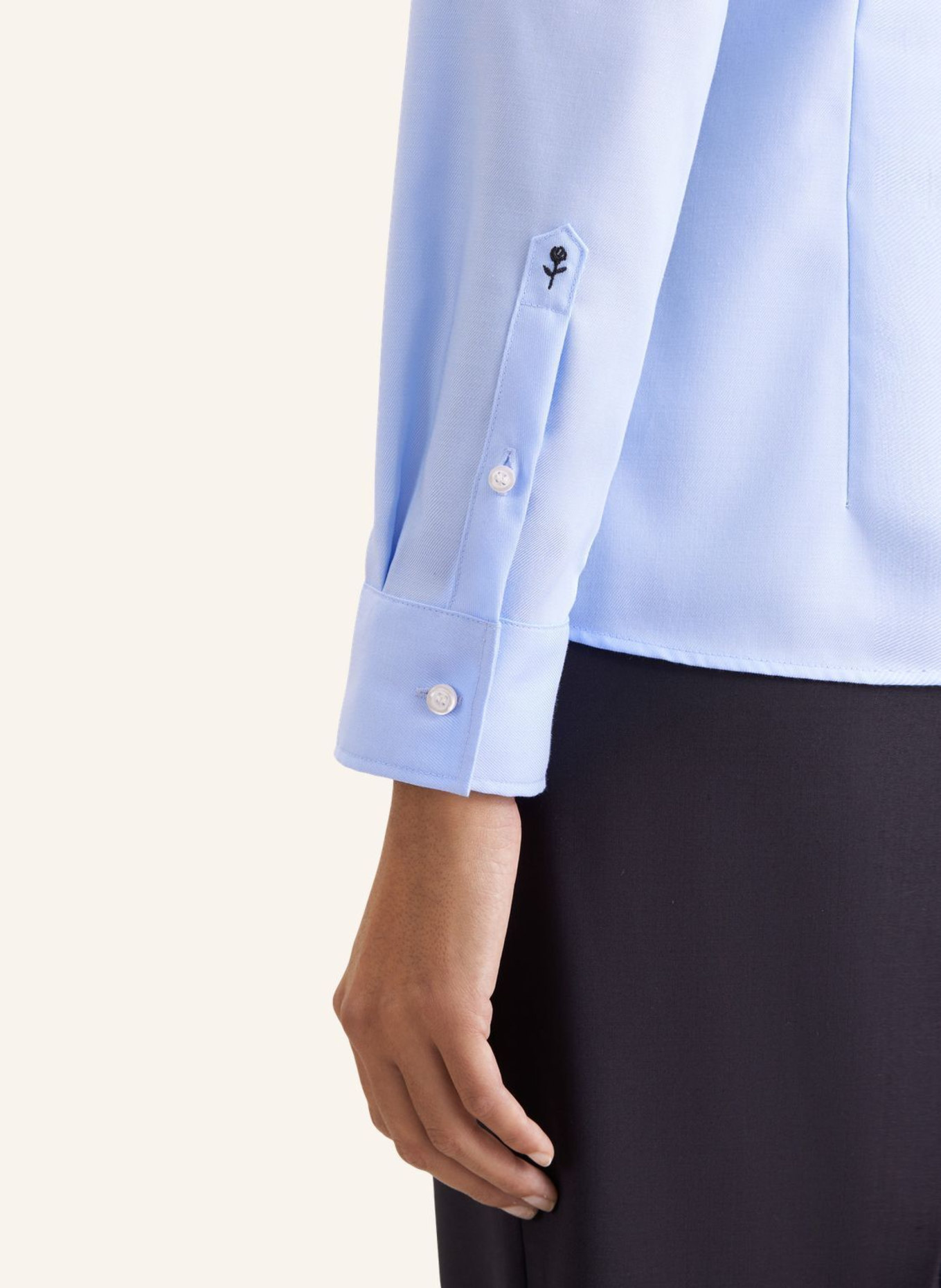 seidensticker Klassieke blouse, overhemdblouse: BLAUW