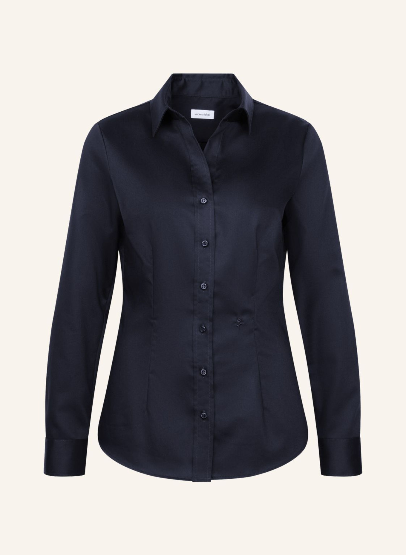 seidensticker overhemdblouse: ZWART