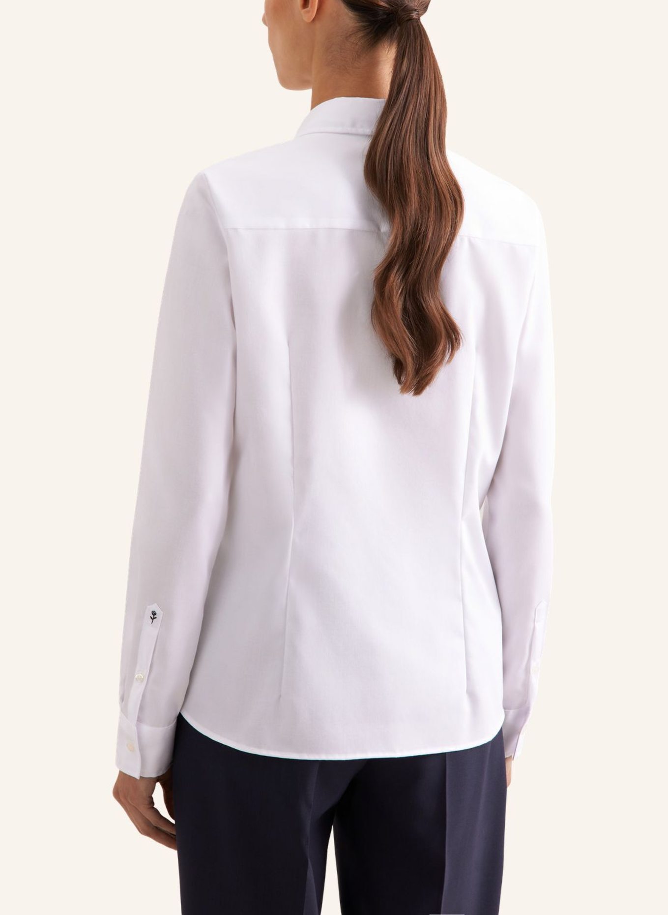 seidensticker Klassieke blouse, overhemdblouse: WIT