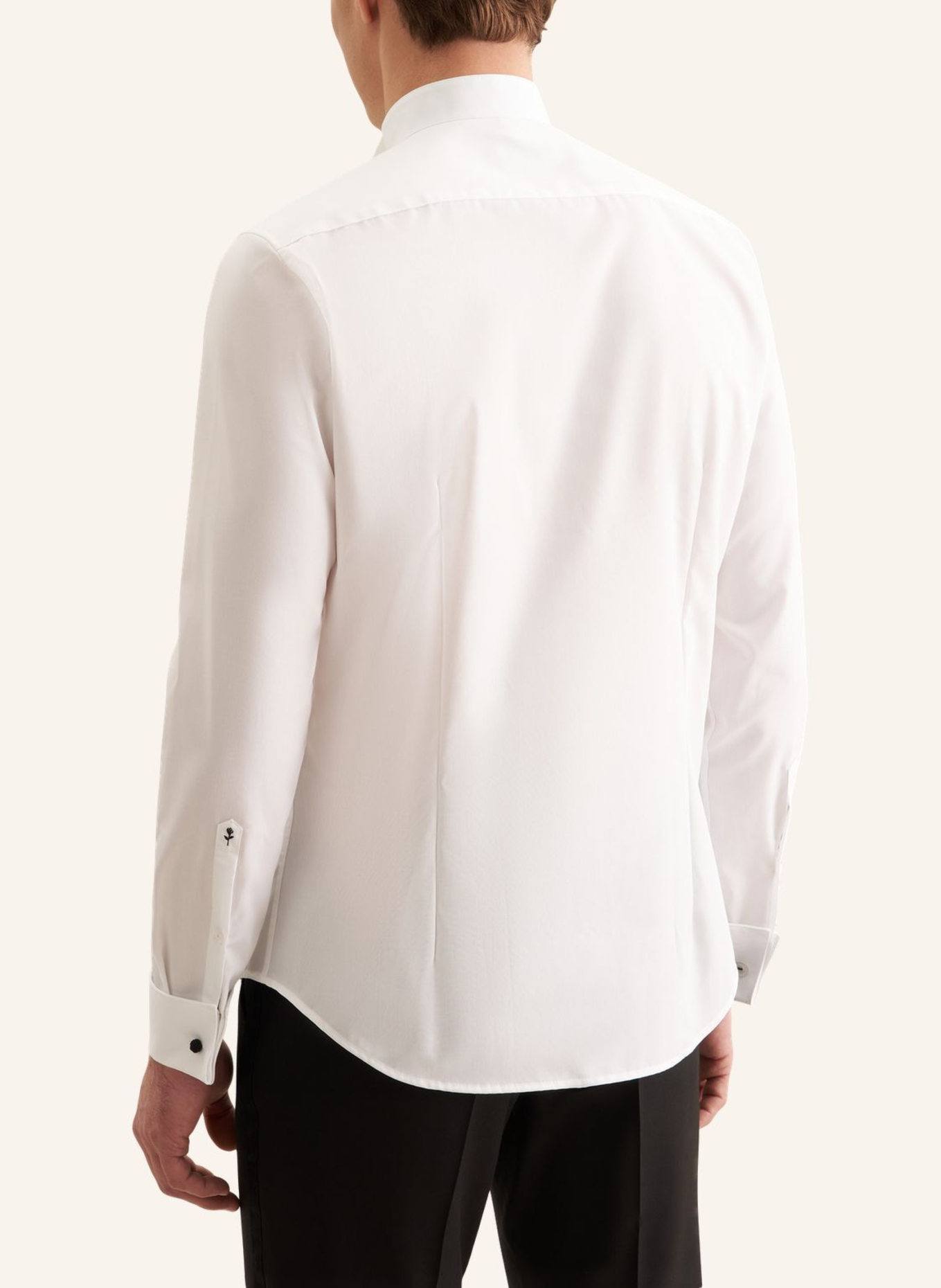 seidensticker Tuxedo Shirt, Formal, Slim Fit: WHITE
