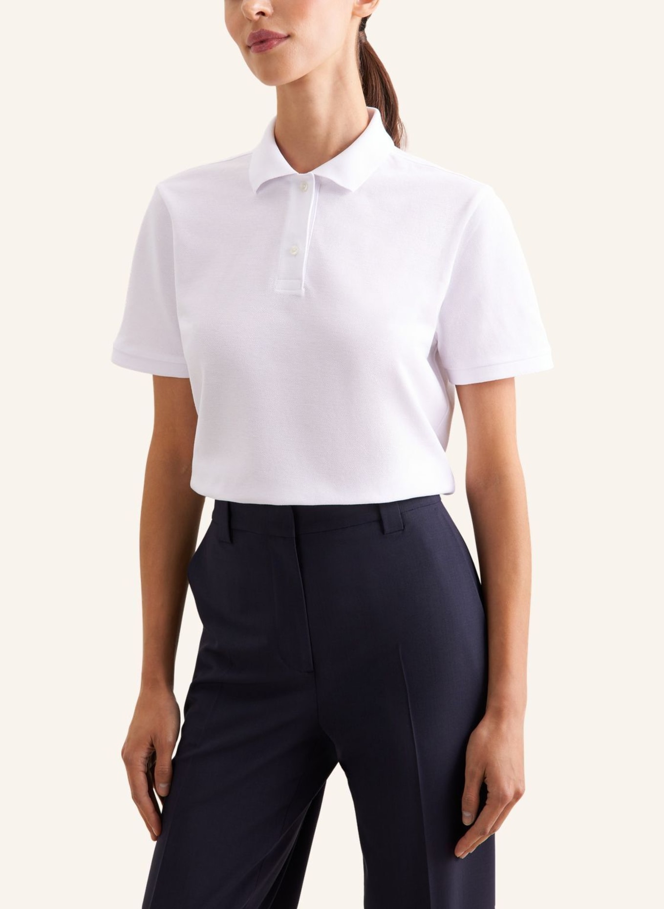 seidensticker Poloshirt, polo: WIT