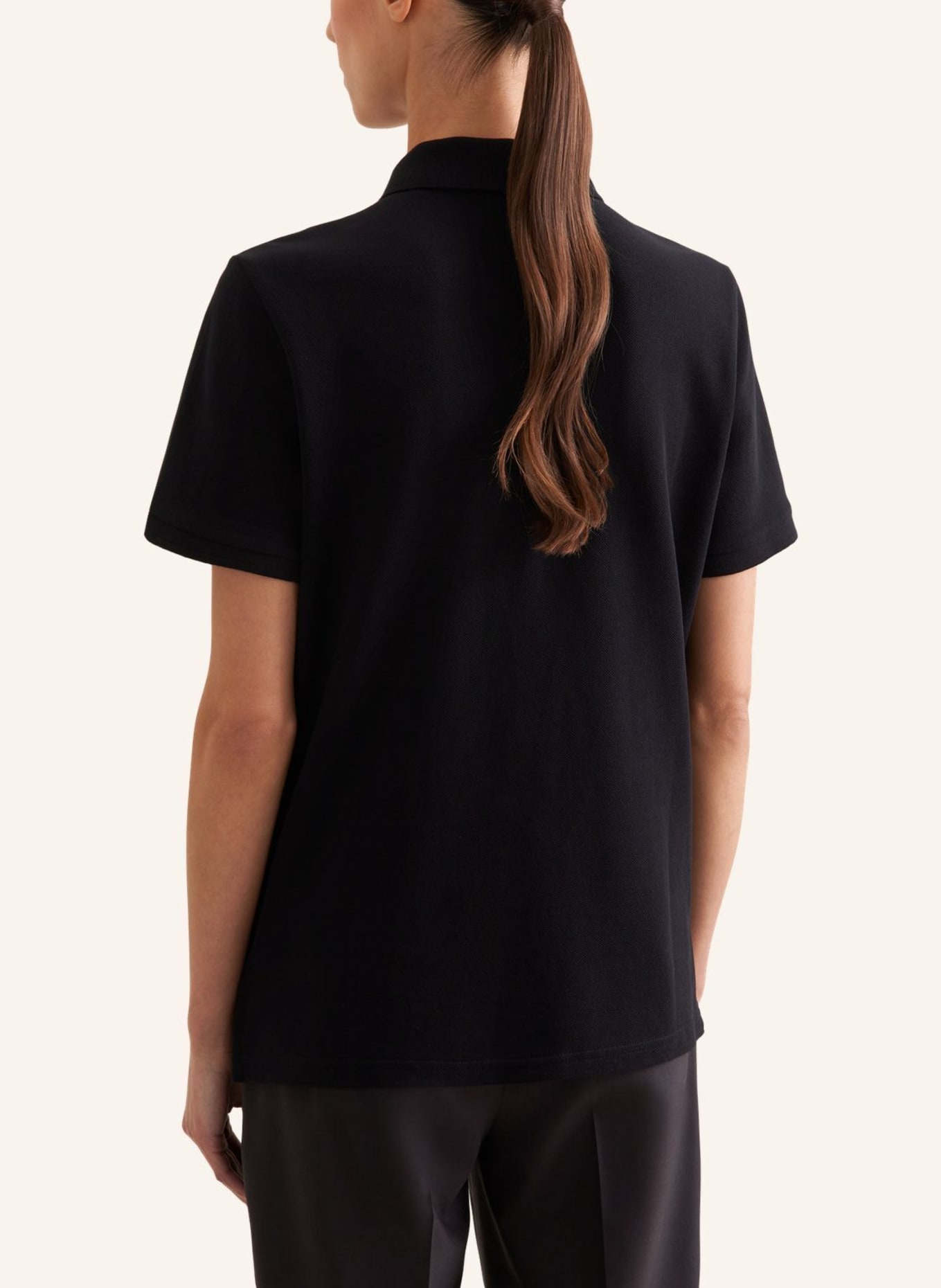 seidensticker Poloshirt, polo: ZWART