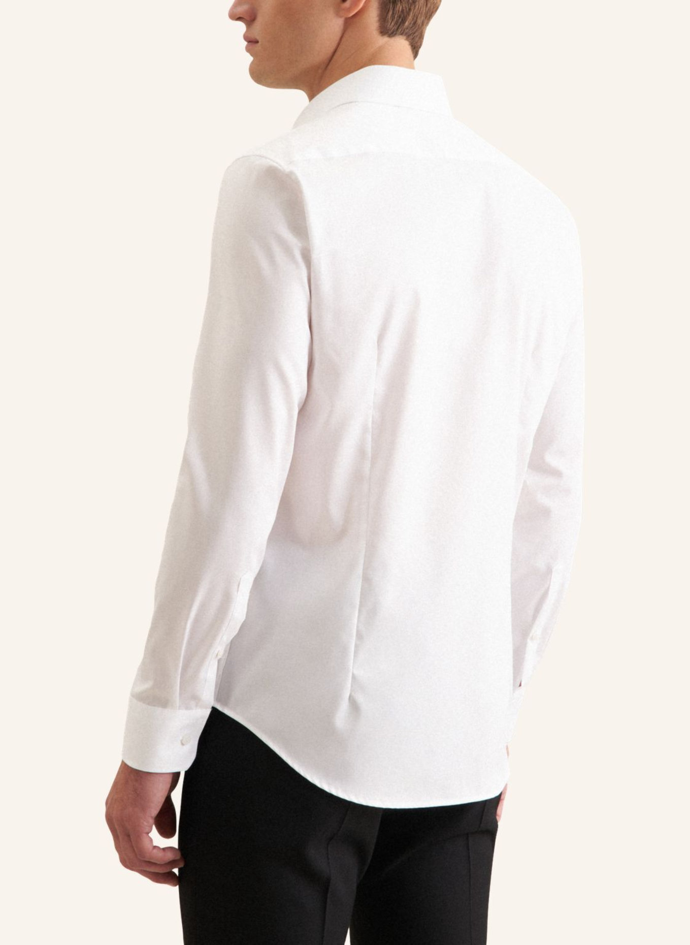 seidensticker , Slim-Fit Business Shirt: WHITE