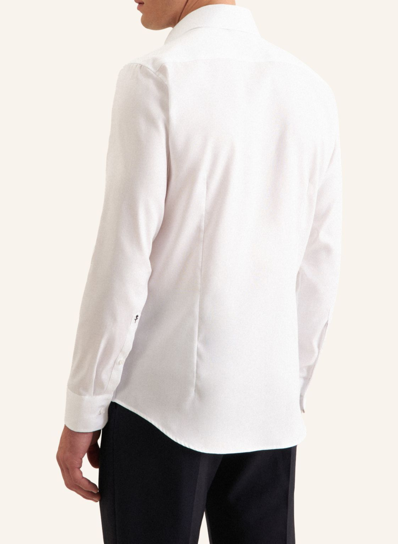 seidensticker Oxford Shirt, Slim-Fit Business Shirt: WHITE