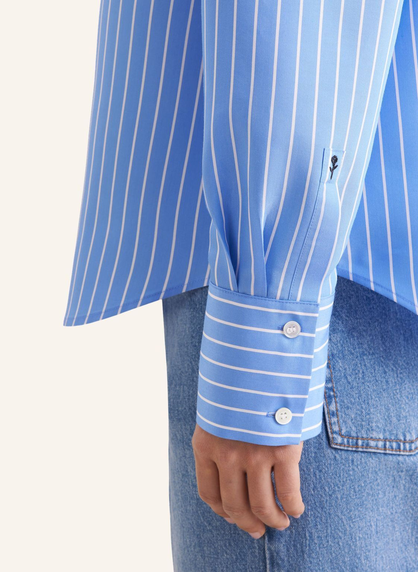 seidensticker overhemdblouse: BLAUW