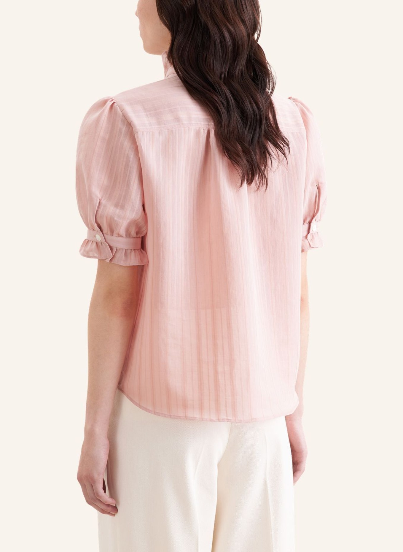 seidensticker Blouse met ruches: ROZE