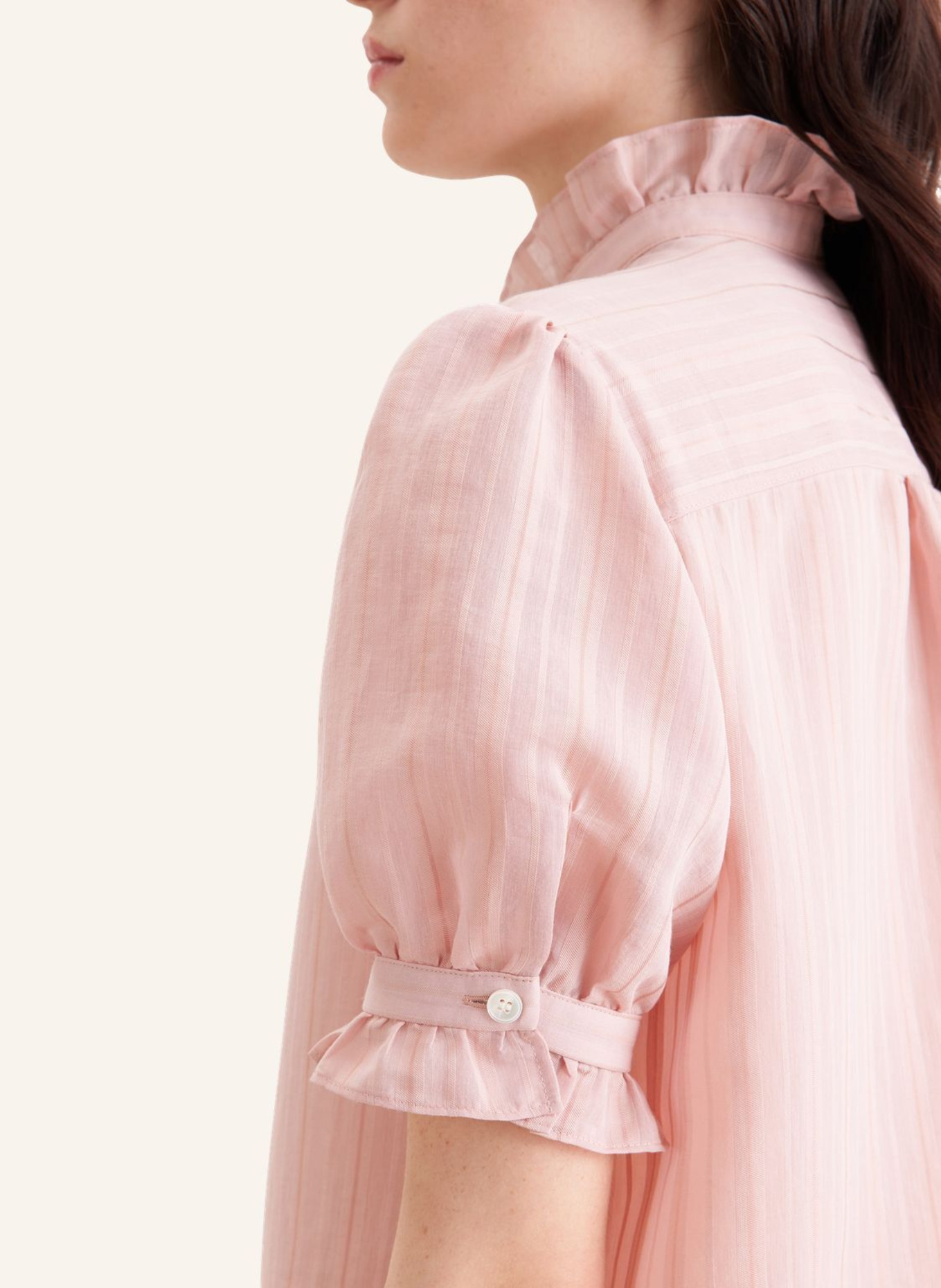 seidensticker Blouse met ruches: ROZE