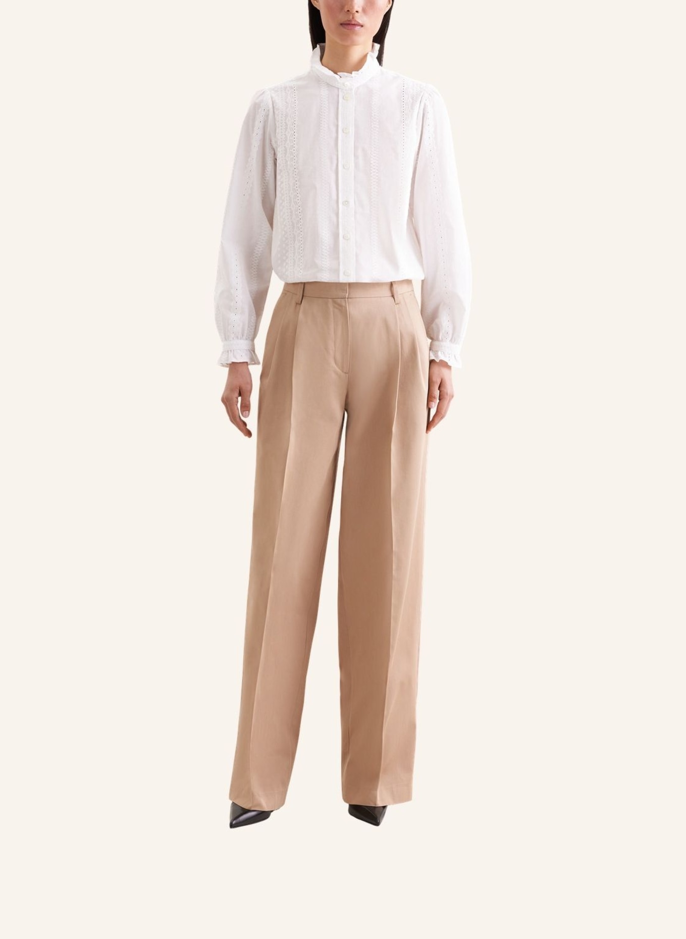 seidensticker stoffen broek: BEIGE